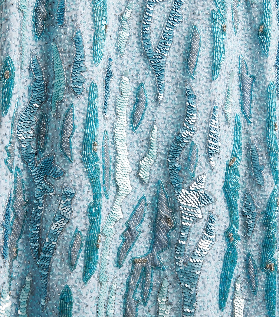 Sequin Tiana Gown BLUE Image 5