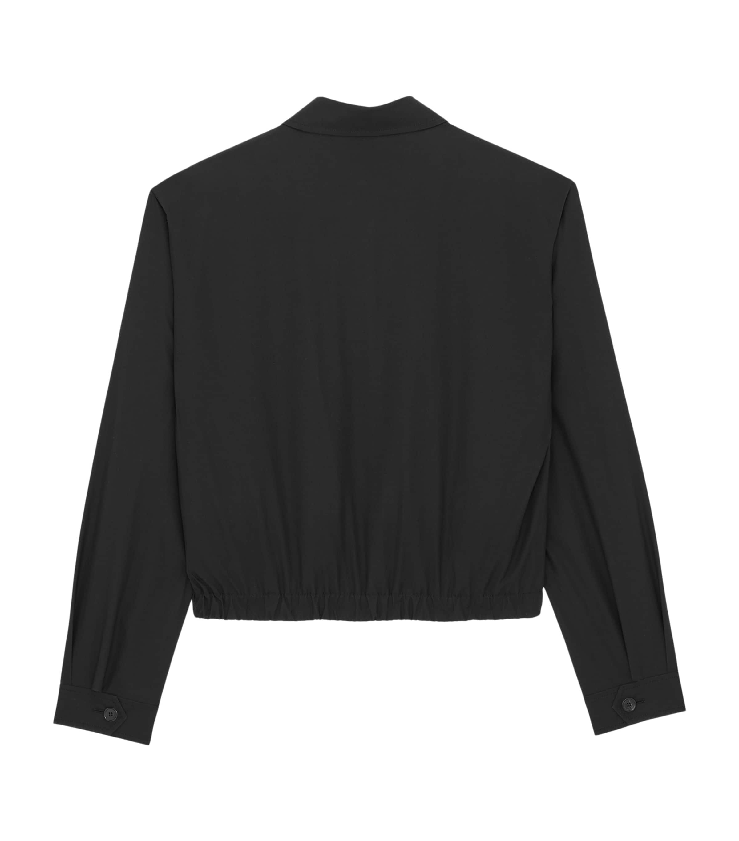 Cotton Cropped Jacket 1000 Image 4