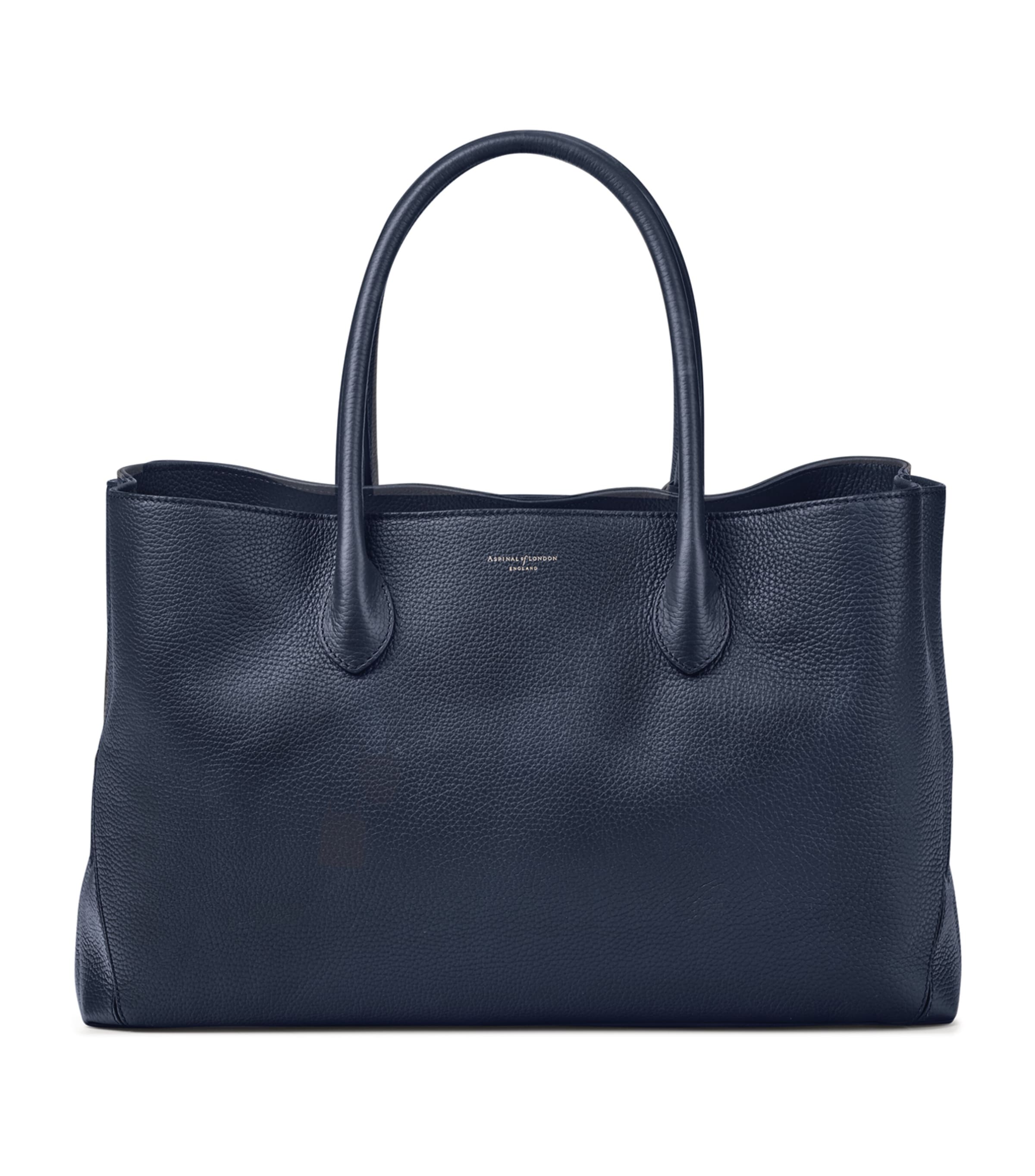 ASPINAL OF LONDON LEATHER LONDON TOTE BAG 