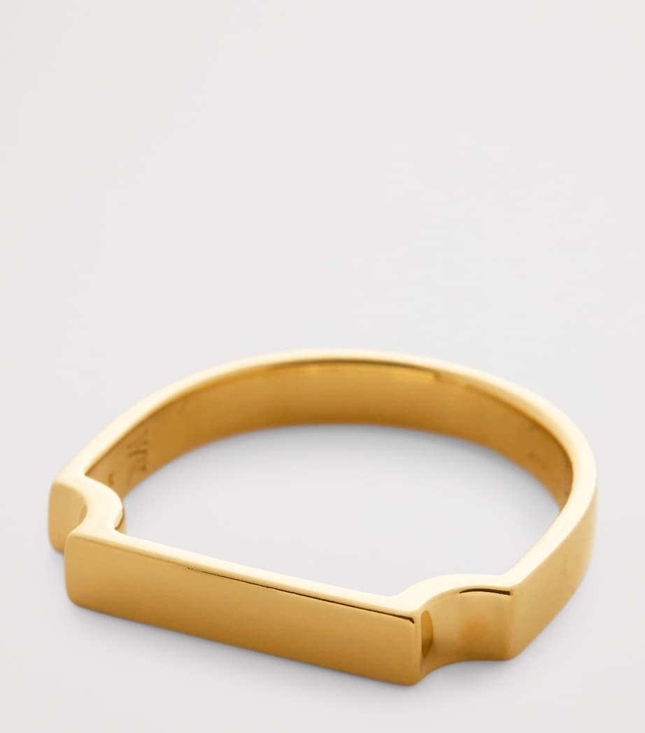 Gold Vermeil Signature Ring 18K GOLD VERMEIL Image 2