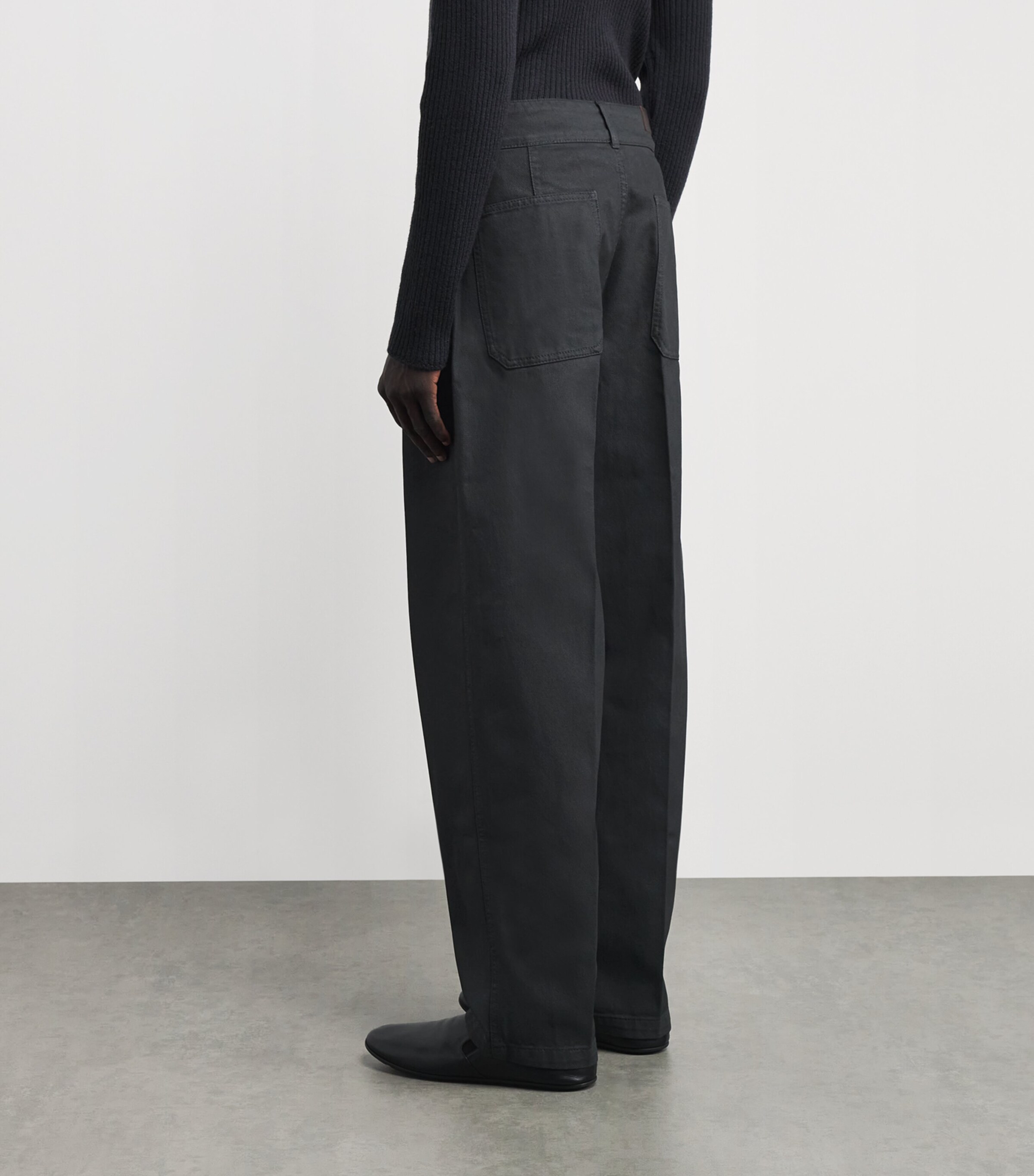 Barrel-Leg Jeans COAL BK996 Image 4