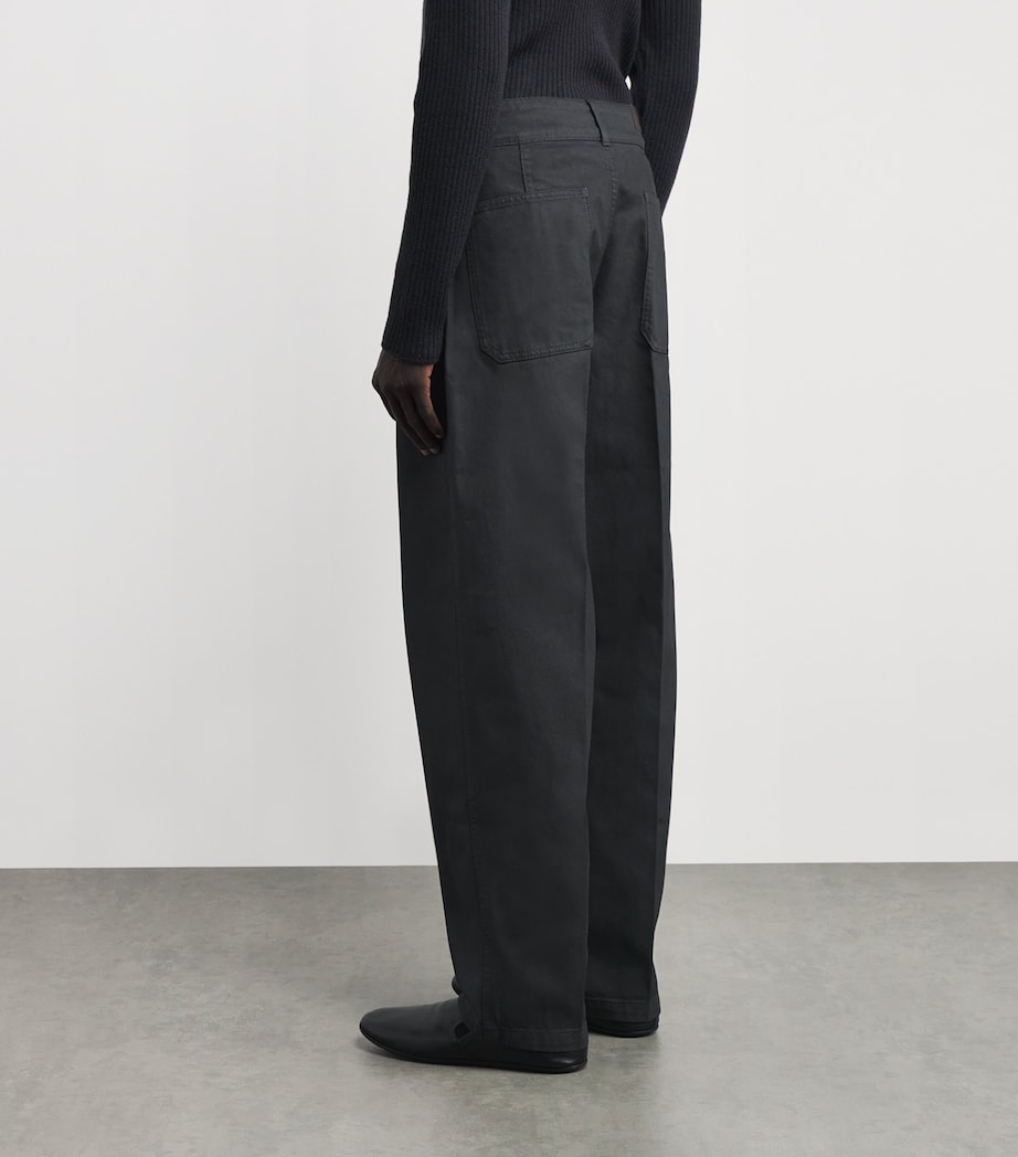 Barrel-Leg Jeans COAL BK996 Image 4