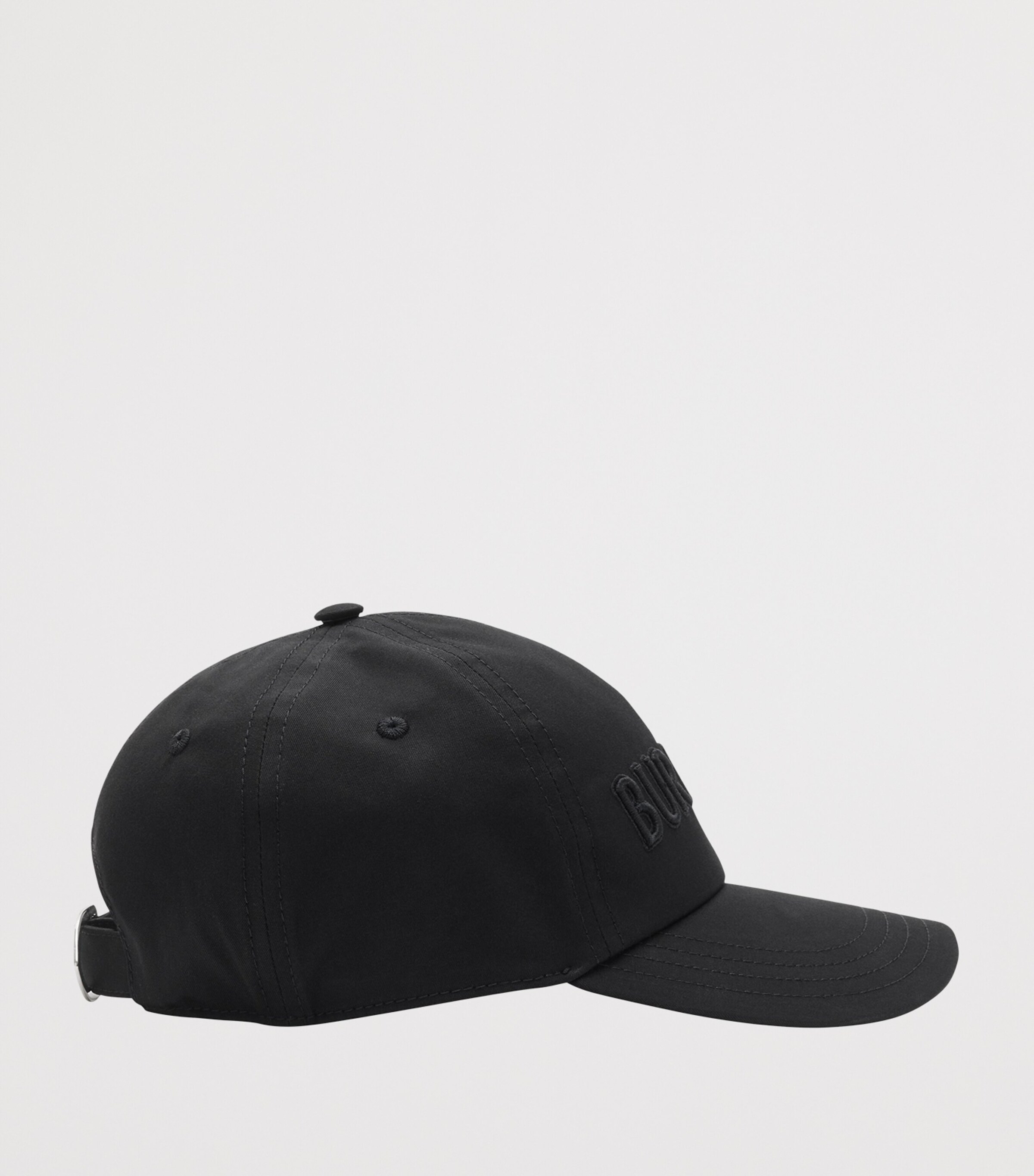 Burberry Cotton Gabardine Logo Cap Black Image 2