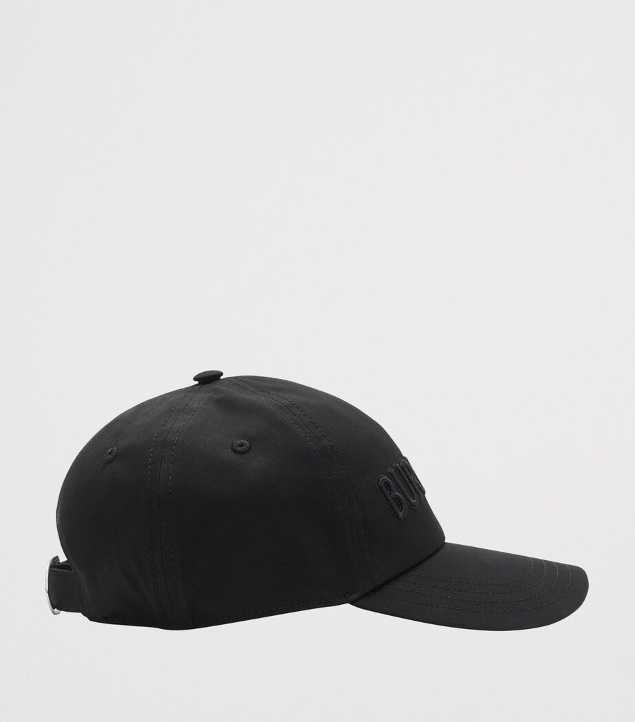 Burberry Cotton Gabardine Logo Cap Black Image 2