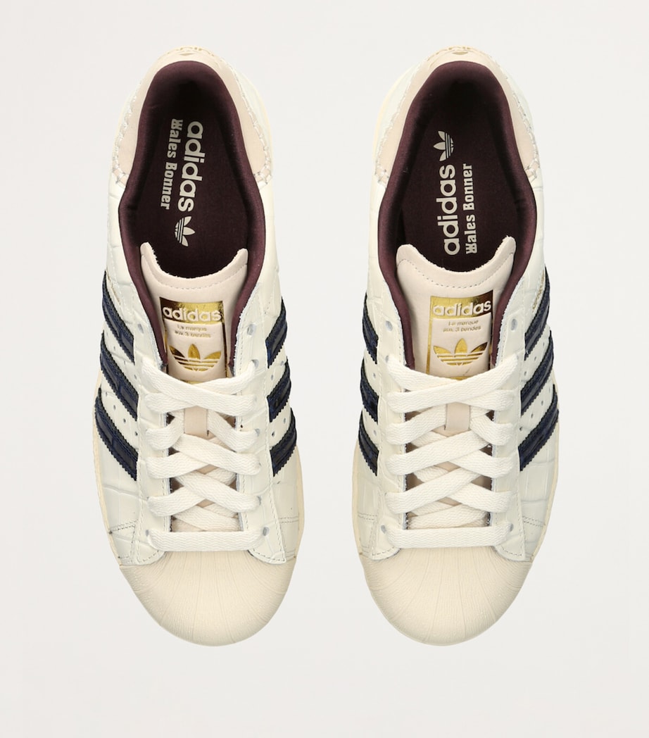 x Wales Bonner Leather Superstar Sneakers WHITE/COMB Image 4