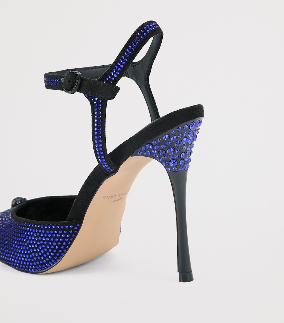Embellished Ankle Strap Heels 105 BLUE/DARK Image 2