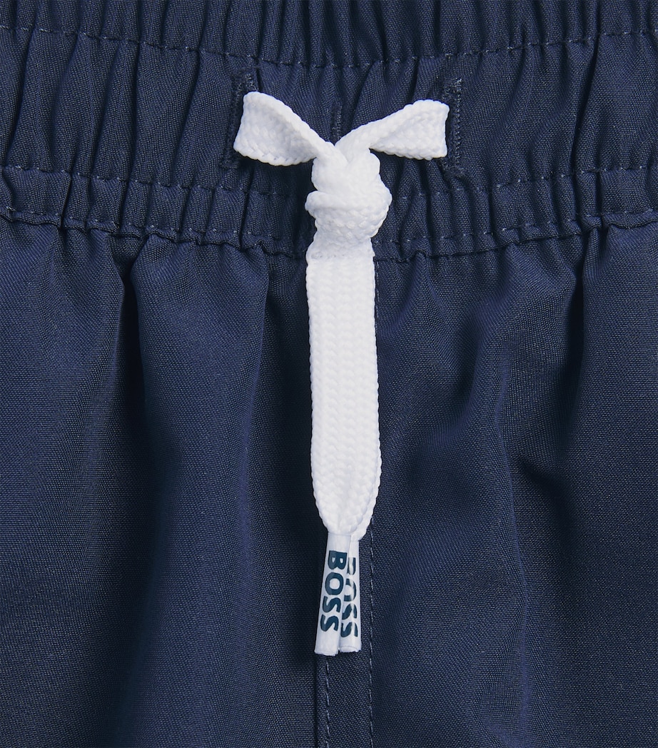 BOSS Kidswear Logo Swim Shorts (4-16 Years) Navy Image 2