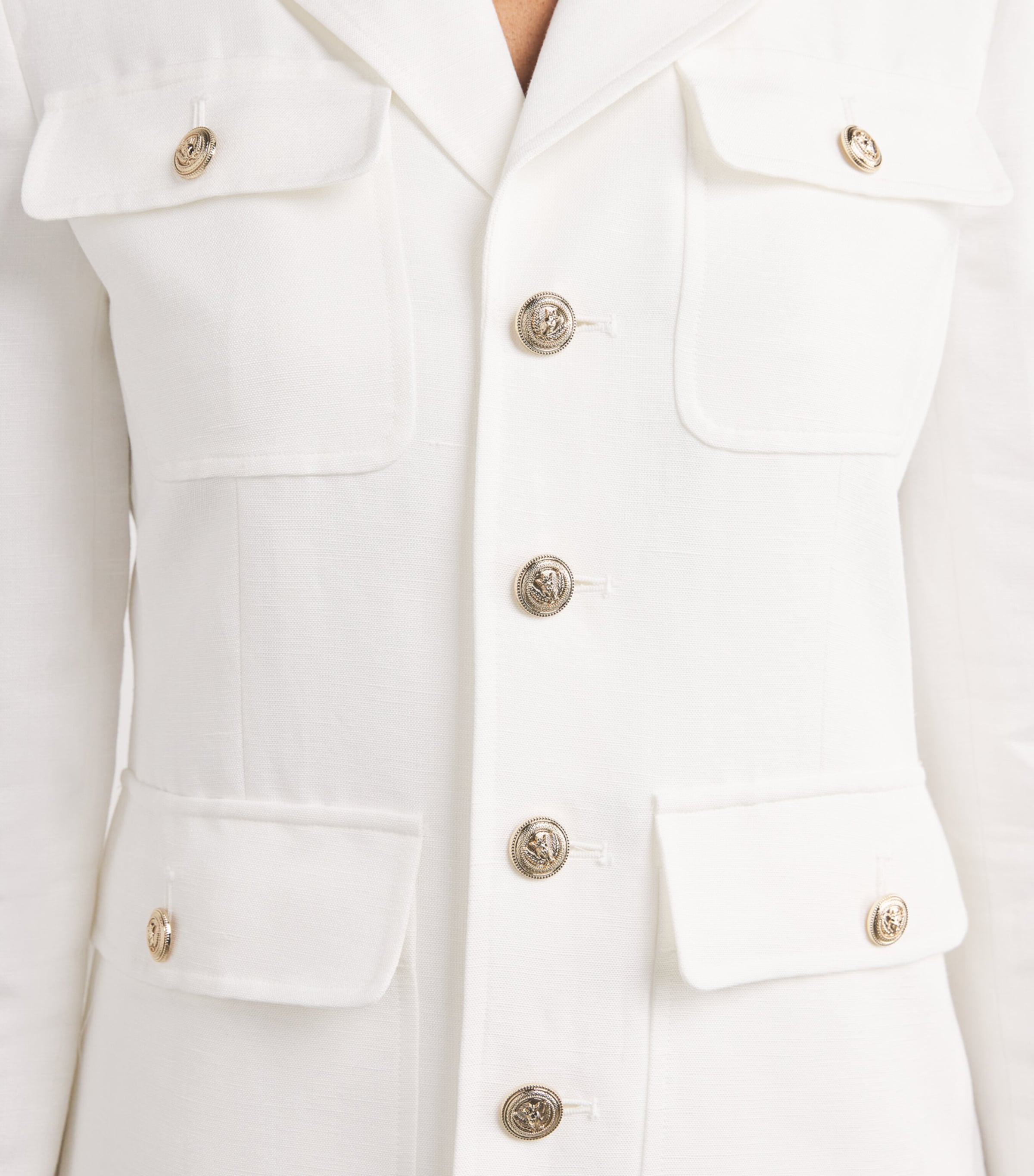 Pocket-Detail Reign Blazer WHITE Image 6