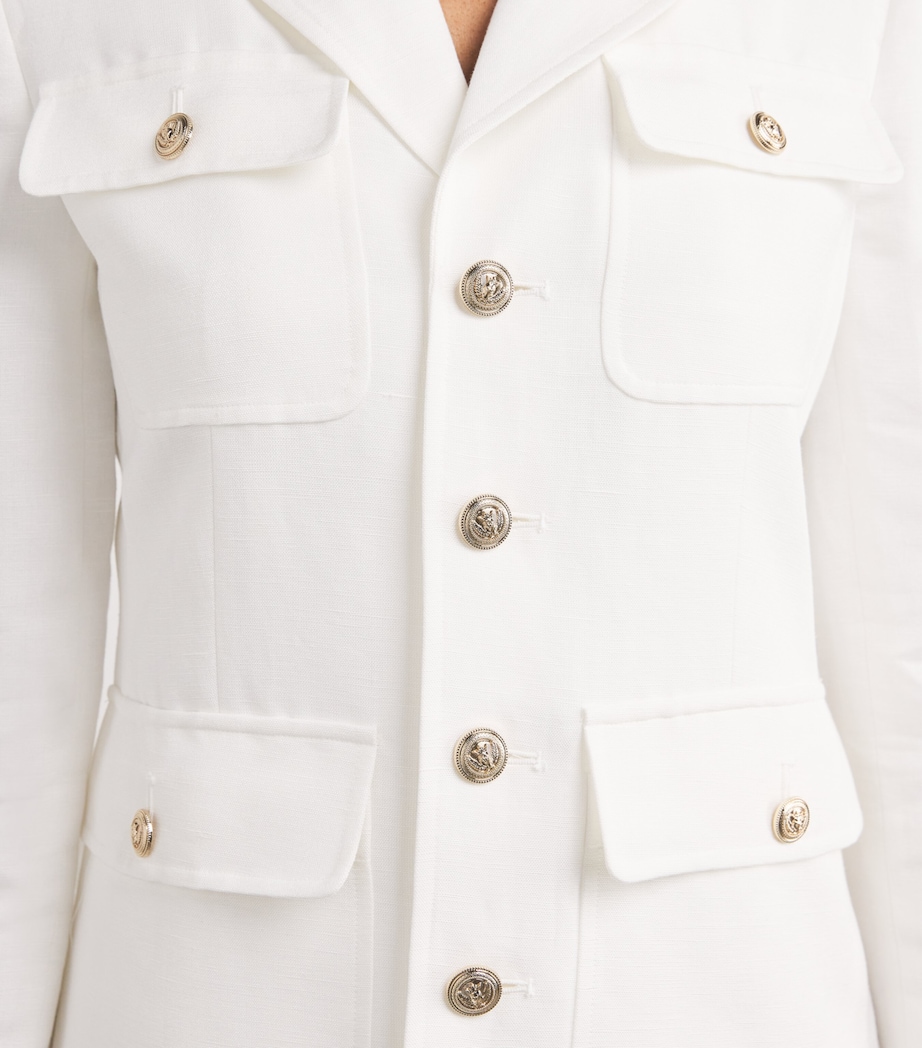 Pocket-Detail Reign Blazer WHITE Image 6