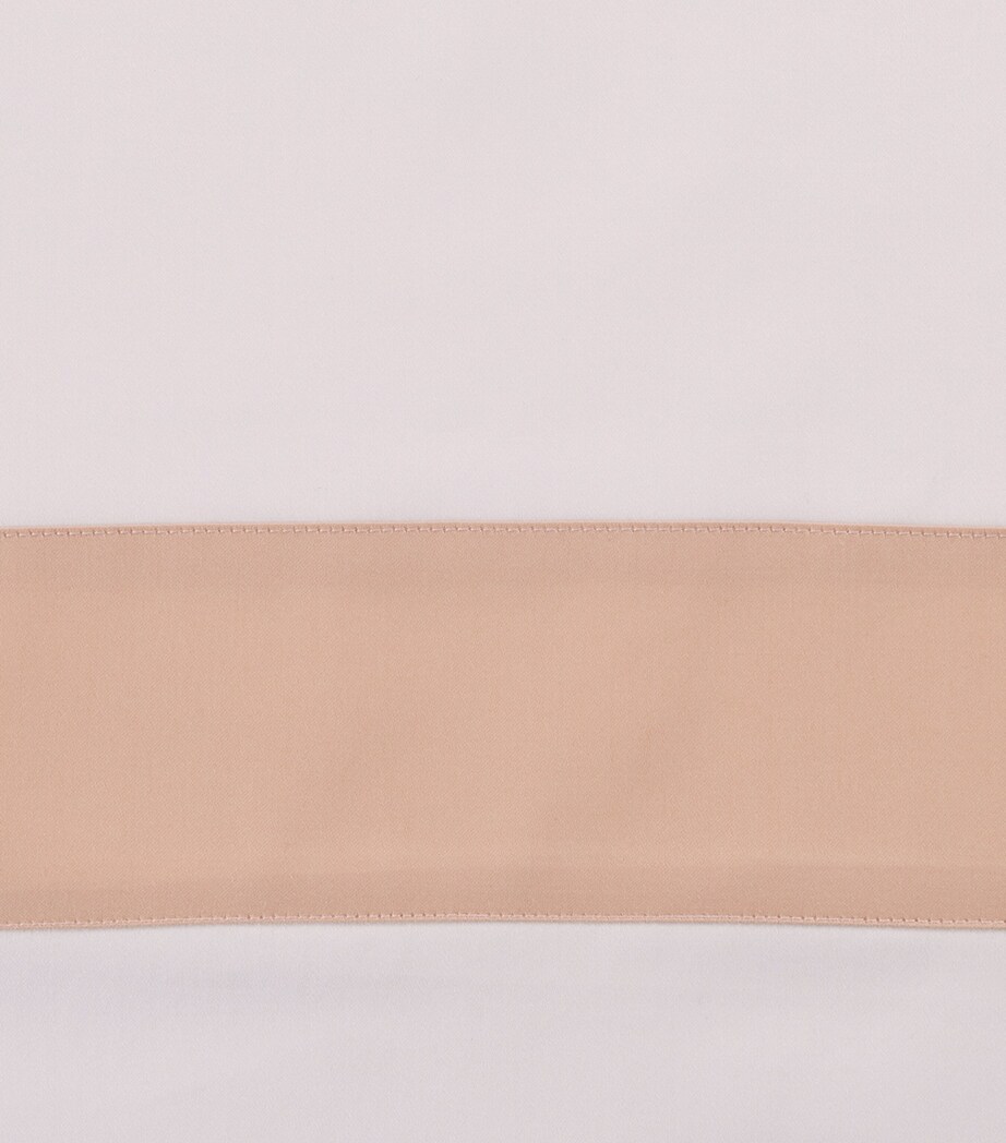 Frette Cotton Breeze Border Standard Pillowcase (50cm x 80cm) Milk/misty Bl Image 5