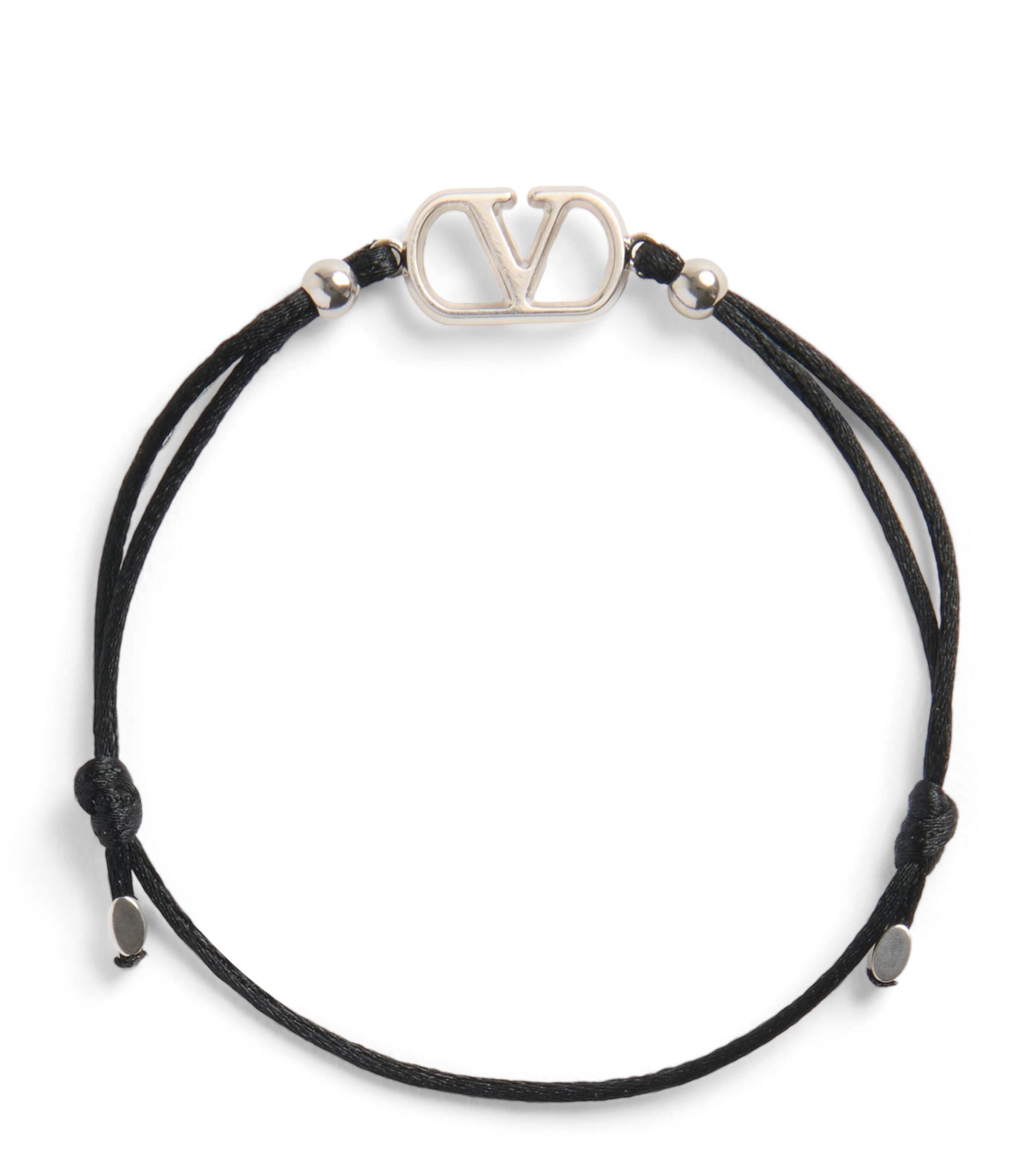 Valentino Men's Vlogo Signature Bracelet In Black