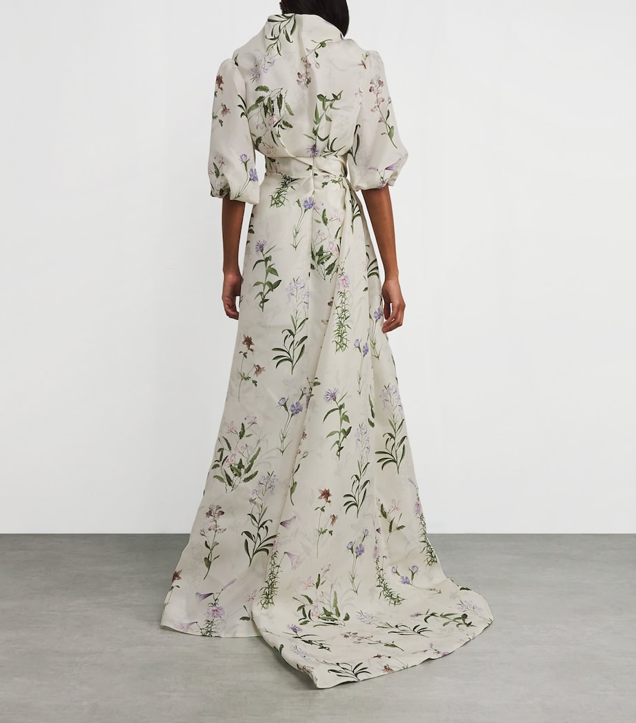 Silk Gazar Floral Gown and Bolero 181-PRESFLRAPRITGAZR Image 3