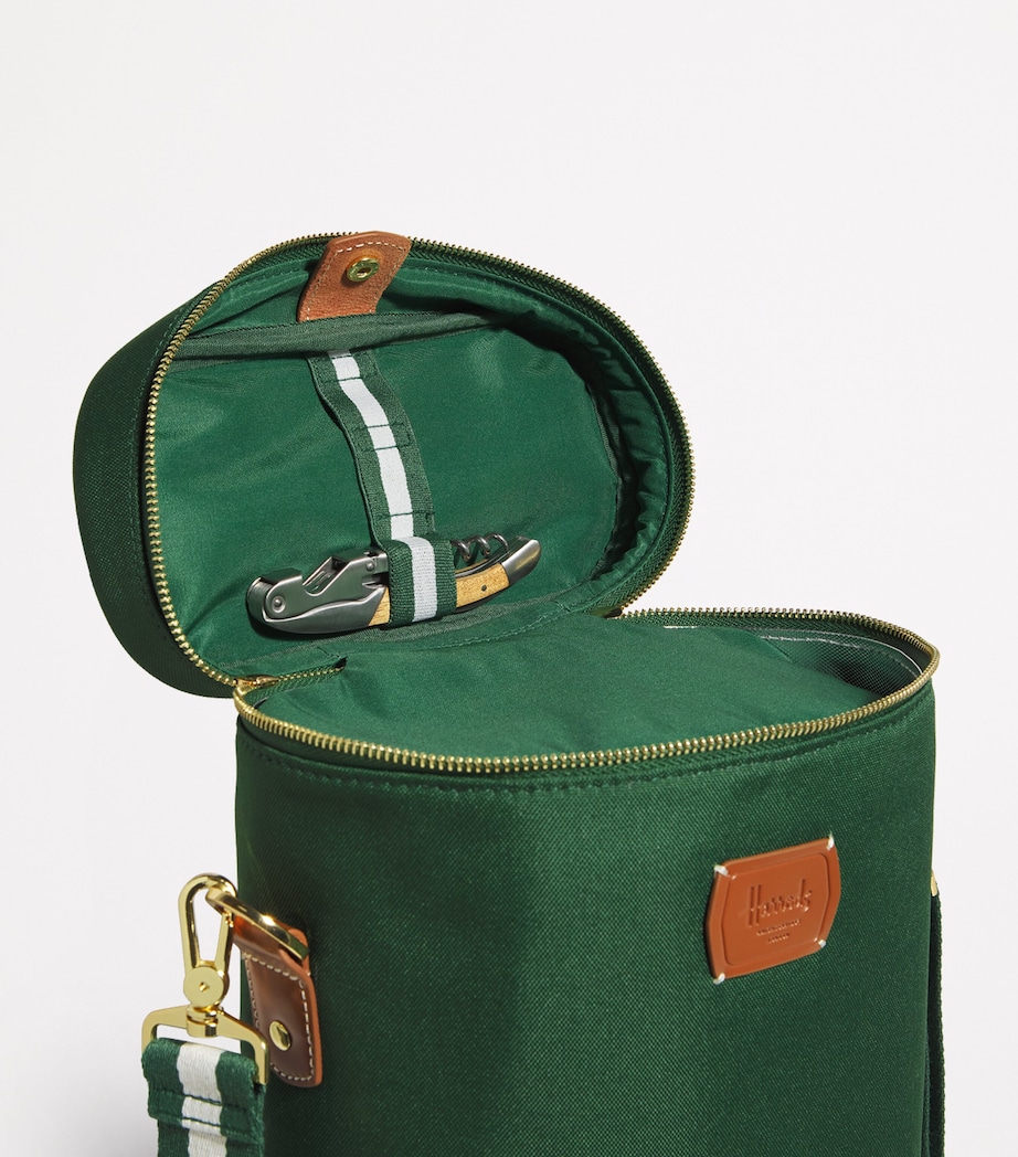 Wine Bag Set HARRODS GREEN Image 6