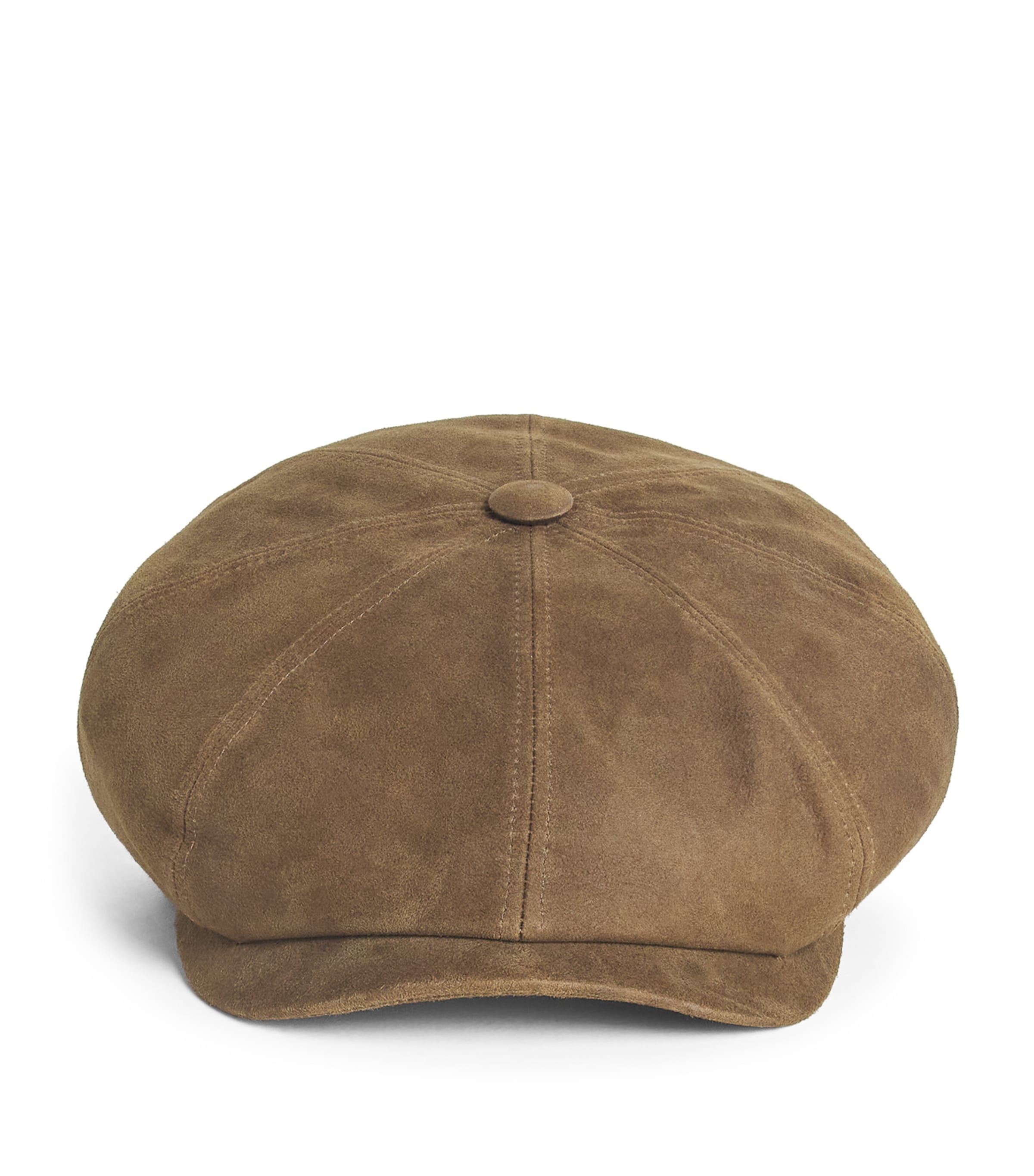 Leather Hatteras Flat Cap 65 - MUD Image 1