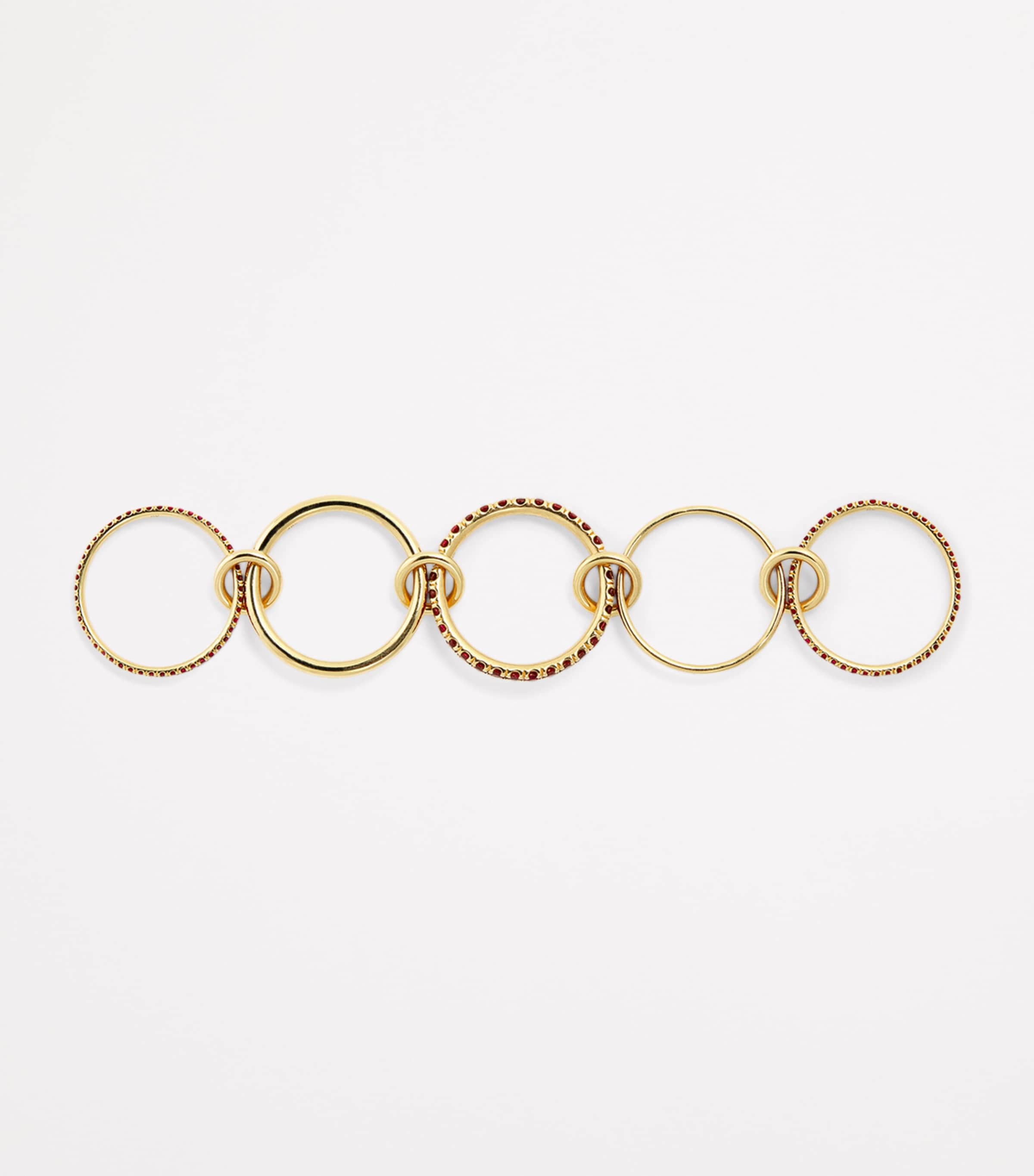 Yellow Gold and Ruby Aquarius Ring YELLOW GOLD Image 3