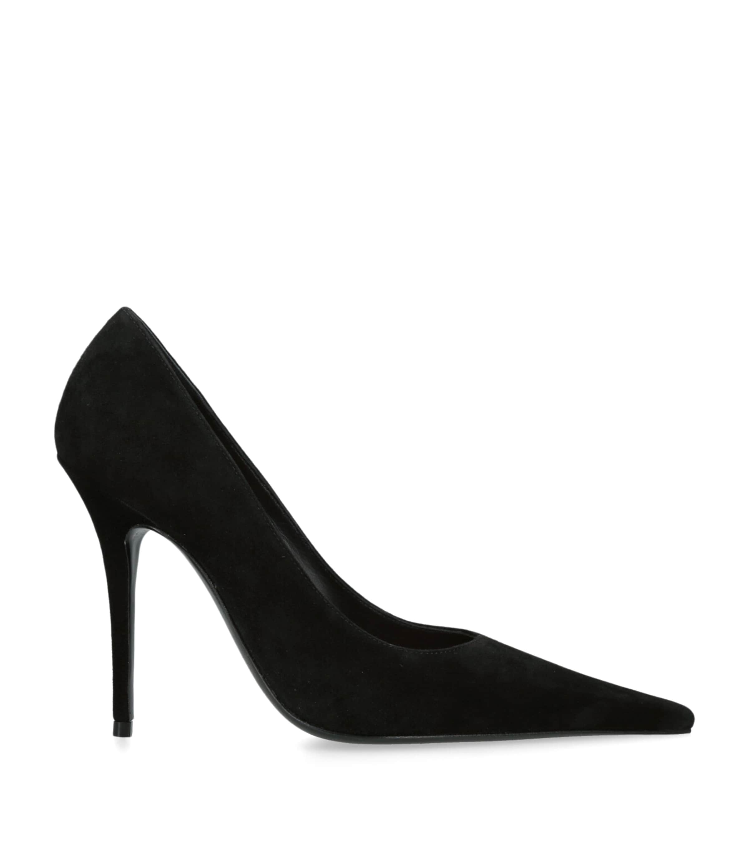 Suede Barbara Pumps 105 BLACK Image 1