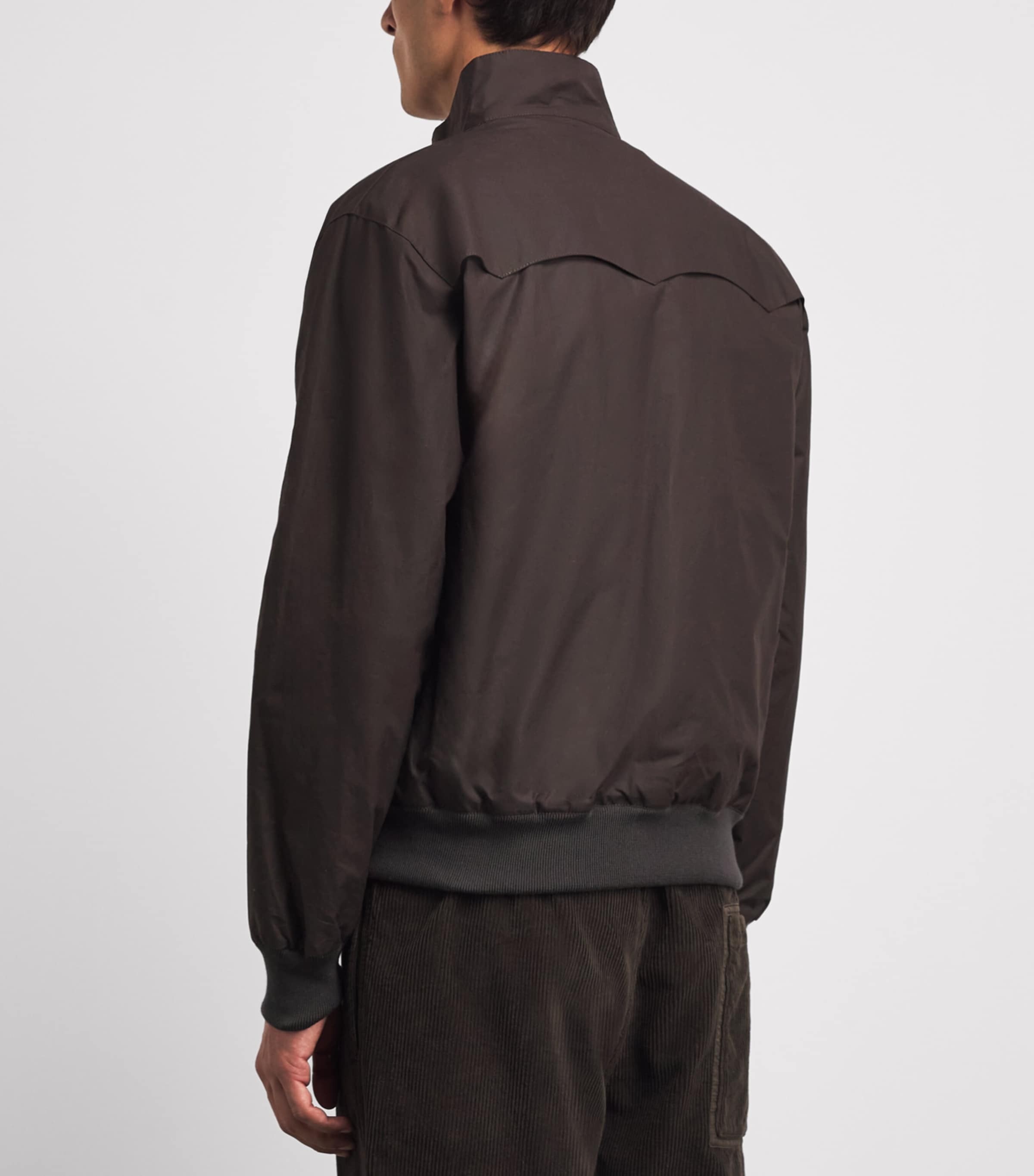 Fred Perry Mens Cotton Harrington Jacket Cedar Brown Image 5