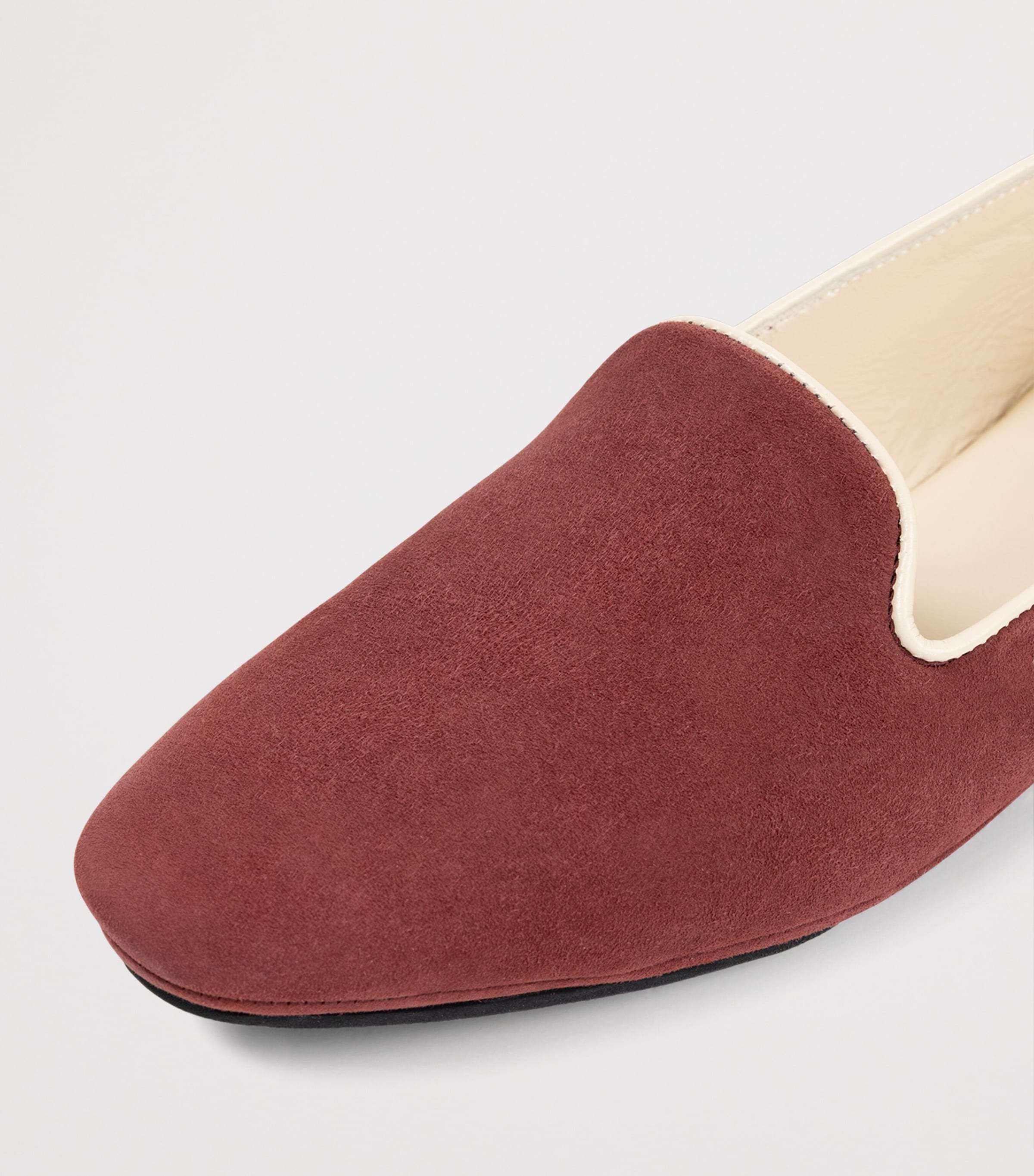 Frette Suede Jewlement Slippers Terracotta Image 2