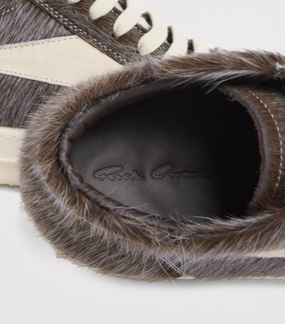 Pony  Hair Vintage Low-Top Sneakers INDIGO/MILK/MILK Image 6