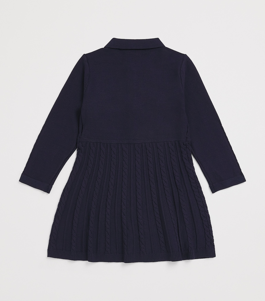 Emporio Armani Kids Cable-Knit Dress (6-36 Months) Iconico Blu Ea Image 2