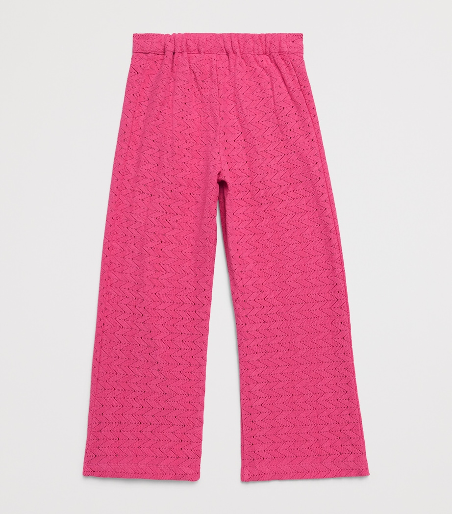 Mini Rodini Organic Cotton Knit Trousers (3-11 Years) Image 2