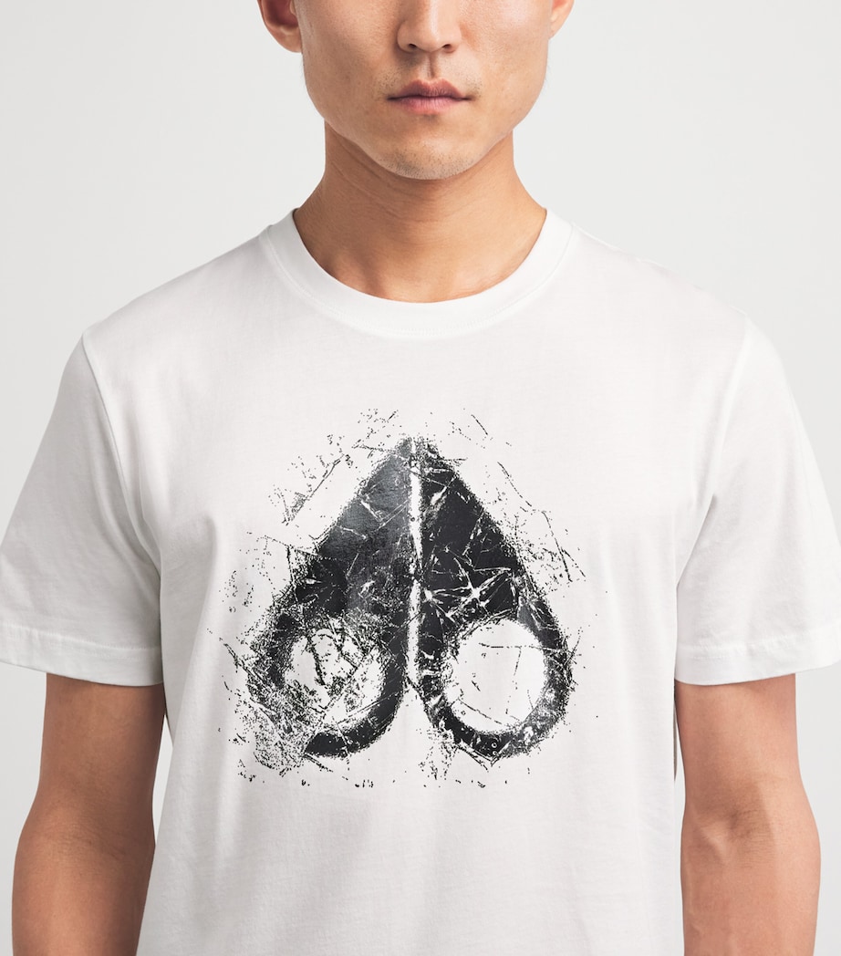 Moose Knuckles Mens Cotton Icebreak T-Shirt White Image 3