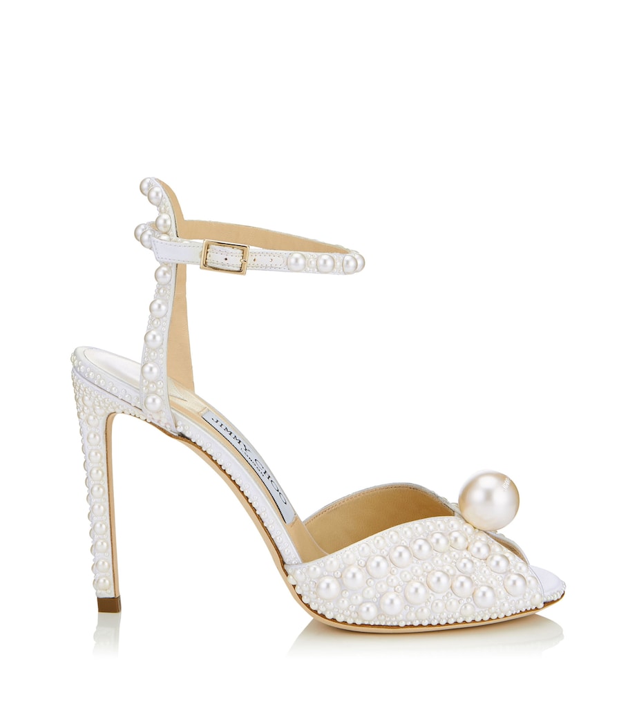 Sacora 100 Satin Pearl Sandals Image 1