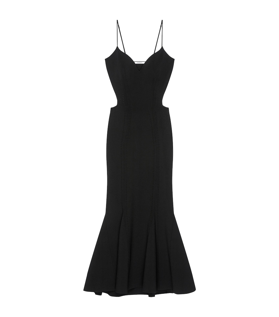 Givenchy Womens Cut-Out Kick-Back Maxi Dress Image 1