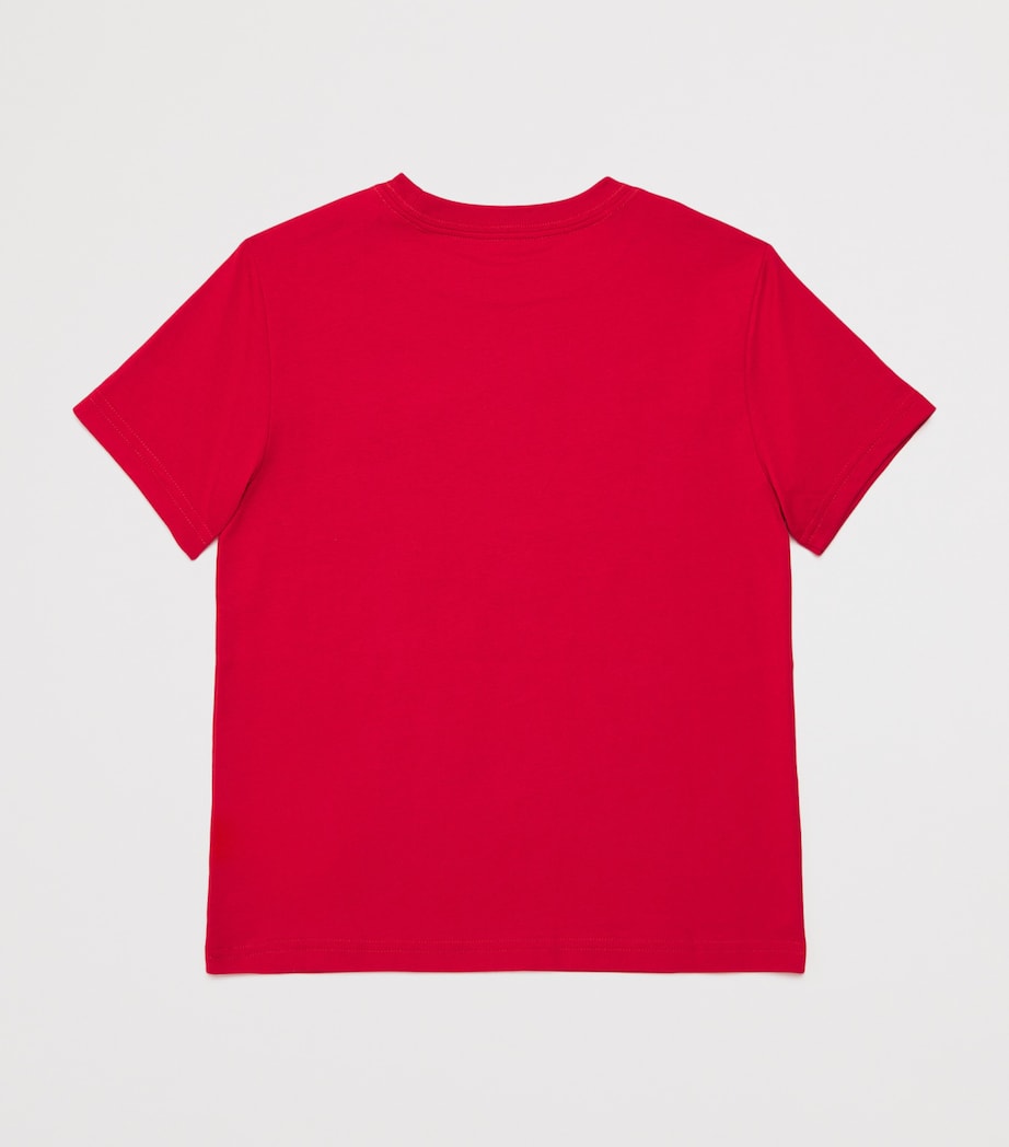 Cotton Polo Pony T-Shirt (6-14 Years) RED Image 2