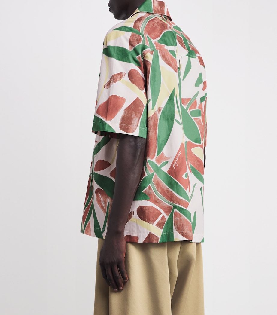 Cotton Floral Shirt 4EQ-PRI ABST VEGE PI Image 4