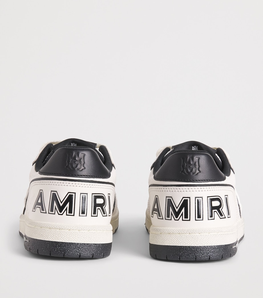 AMIRI Leather Newport Sneakers Ivory Image 5
