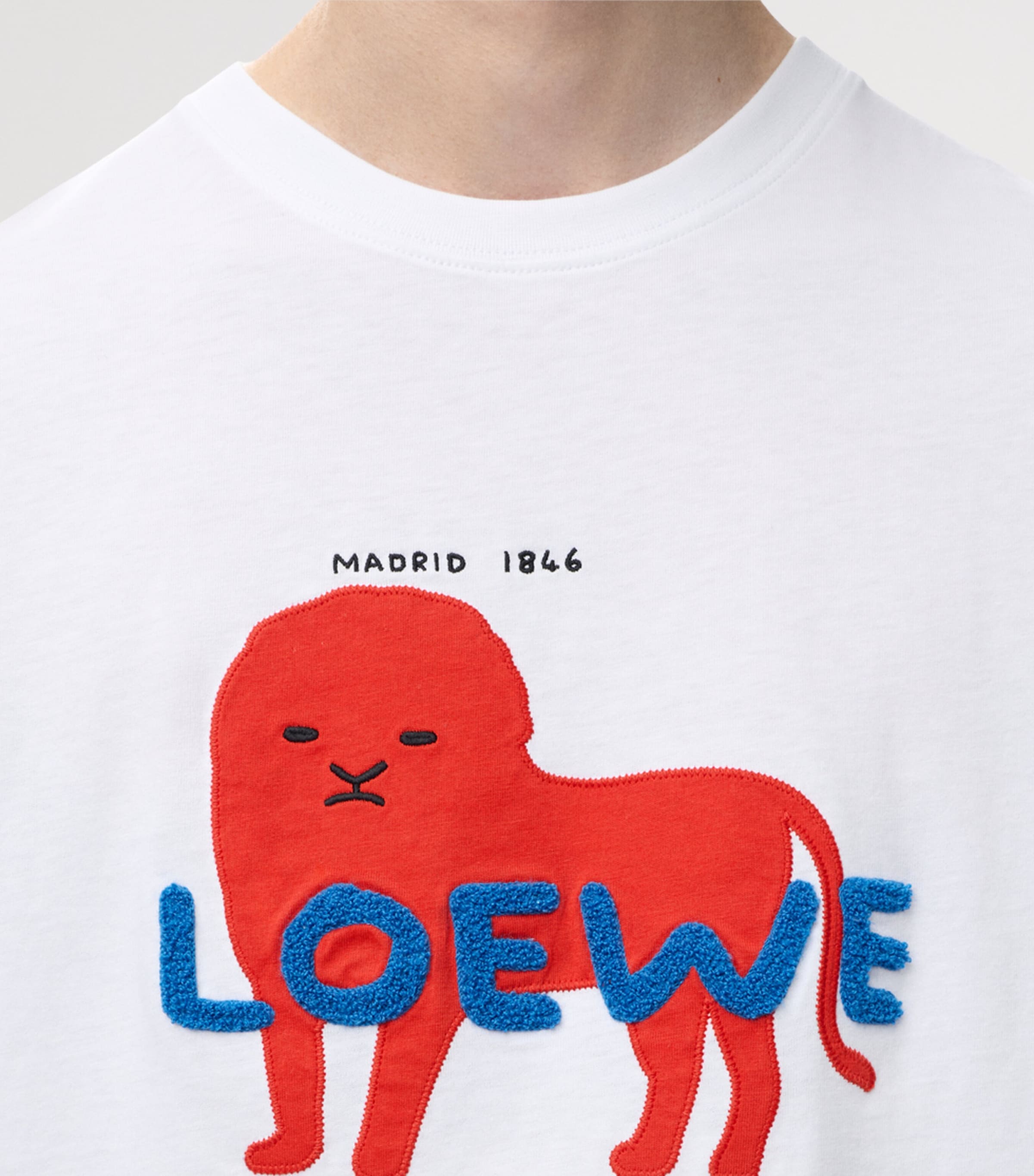 LOEWE White Logo Relaxed T-Shirt | Harrods US