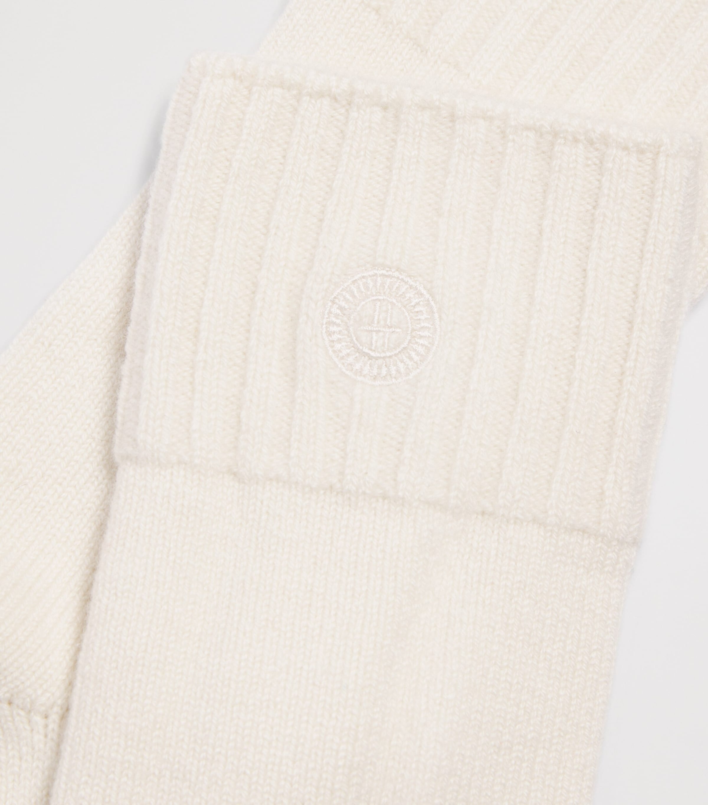 Harrods Mens Cashmere Socks Ivory Image 3