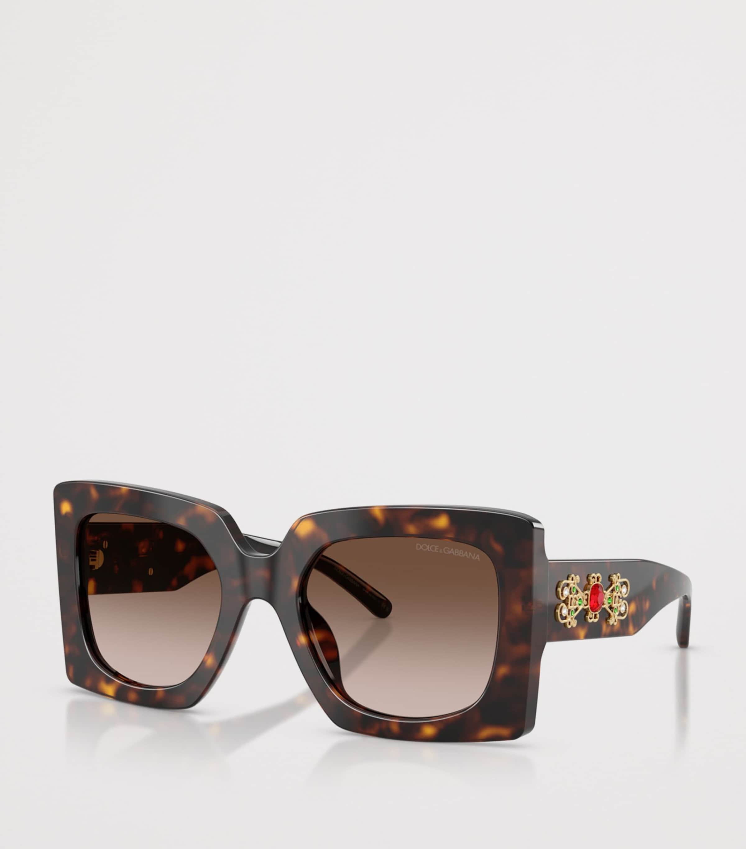 Dolce&Gabbana Tortoiseshell Square Sunglasses Brown Image 2