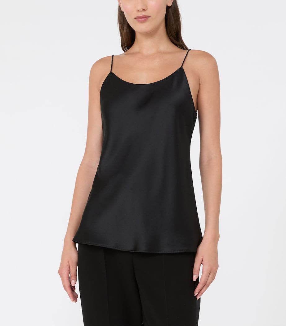 Max Mara Womens Silk Cami Top Black Image 3