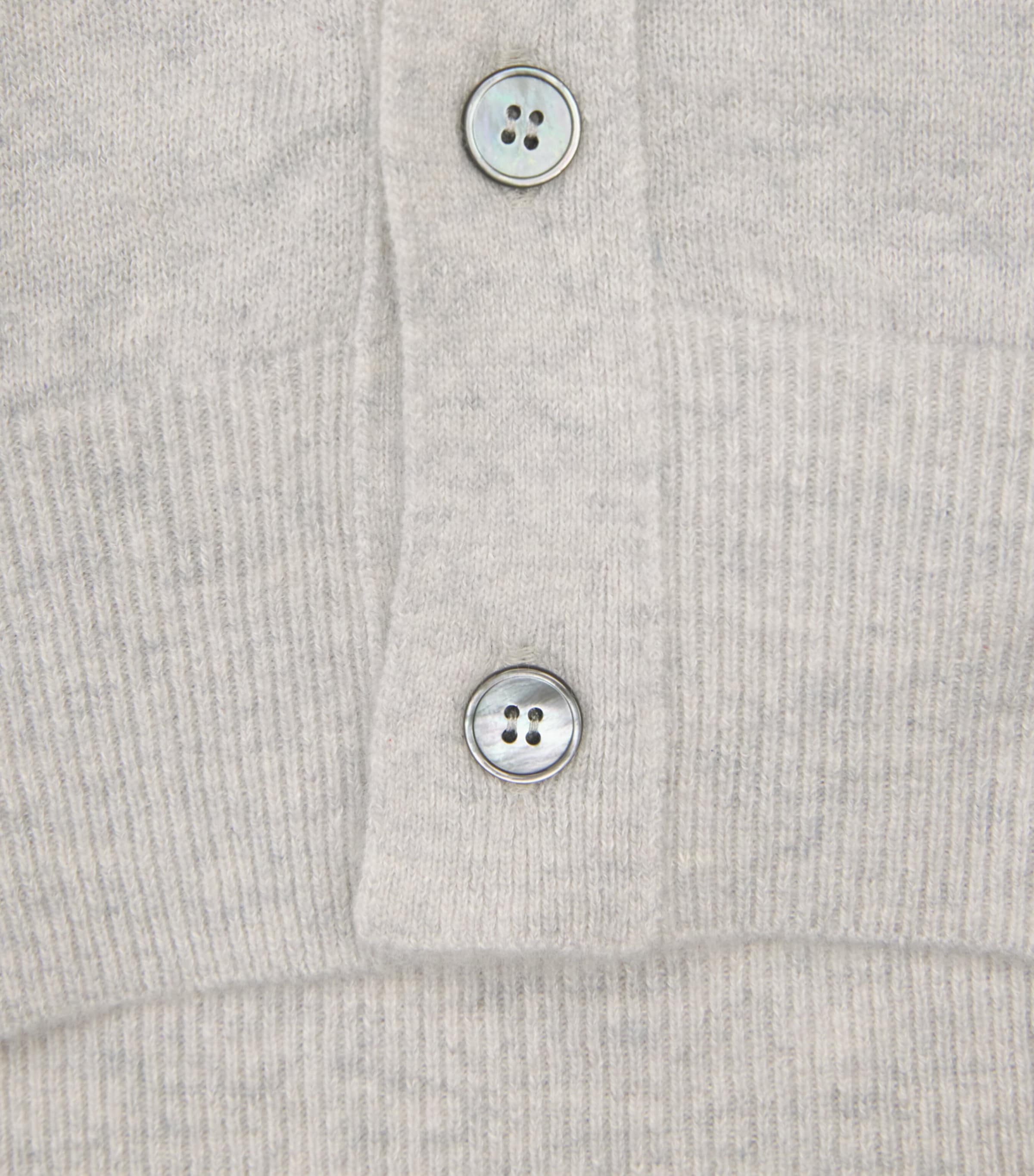 Paul & Shark Mens Cashmere-Linen Cardigan Light Grey Image 6