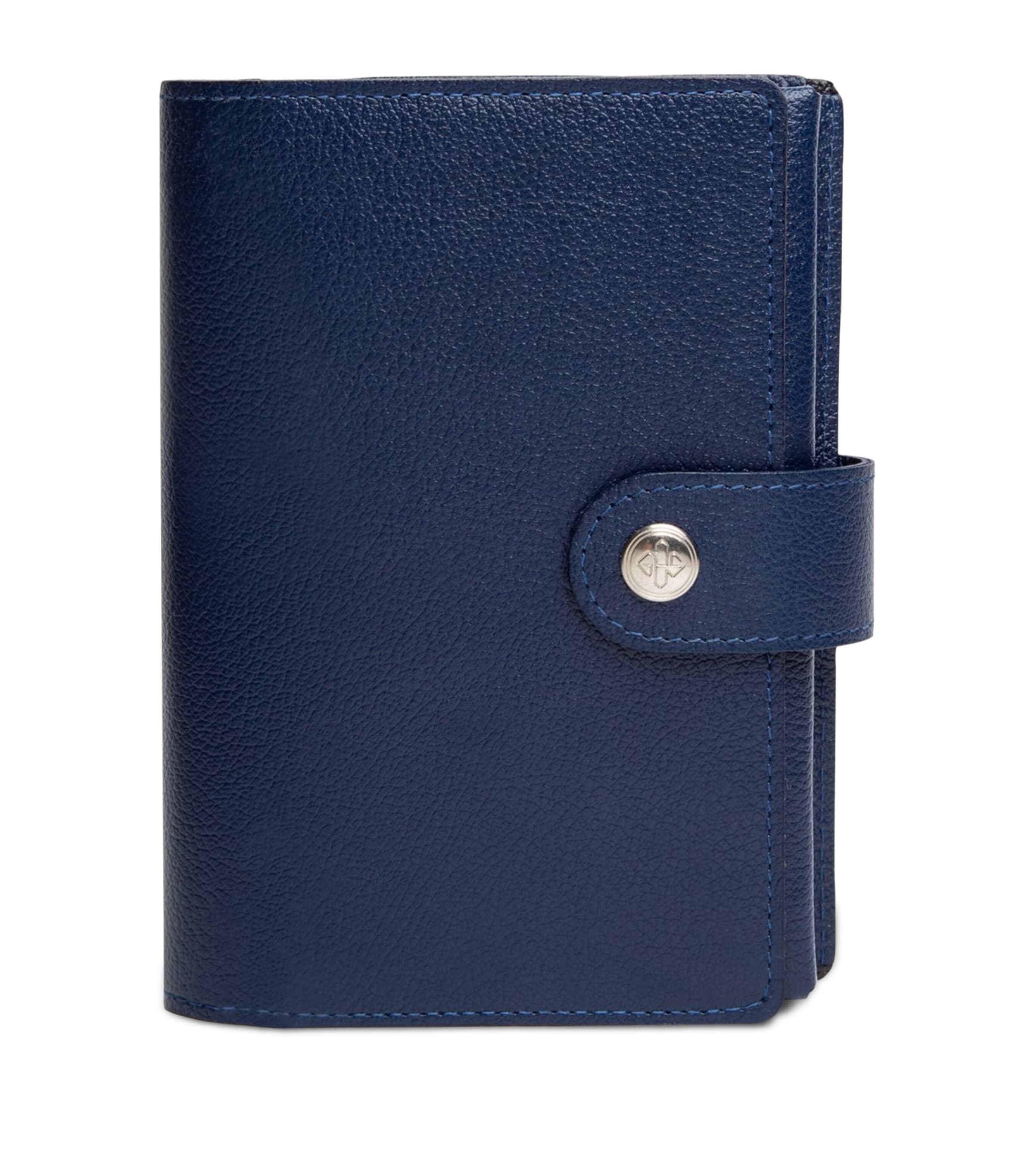 Ettinger Leather Capra Pill Case In Blue