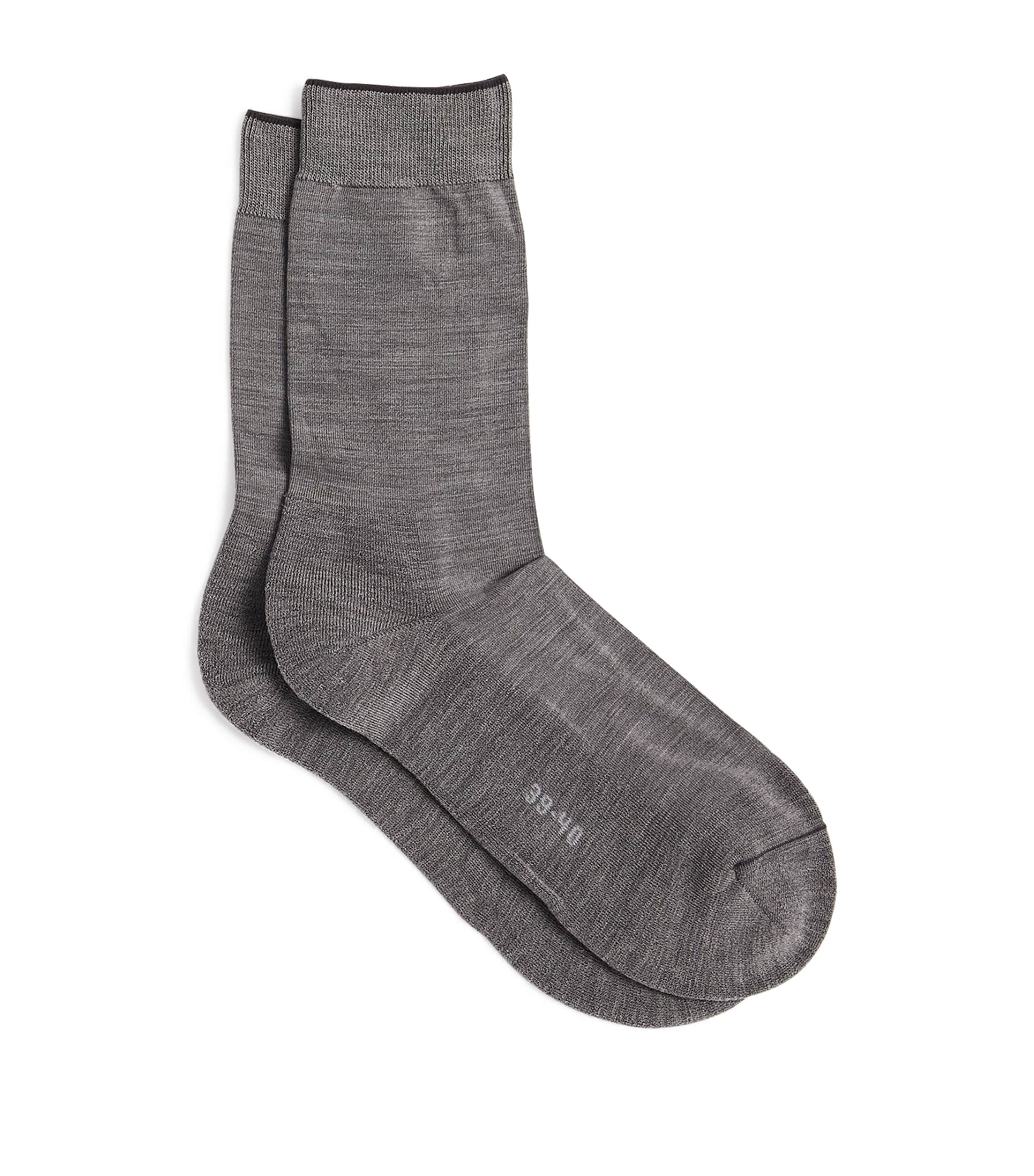 Falke Wool-lyocell Climawool Socks In Grey
