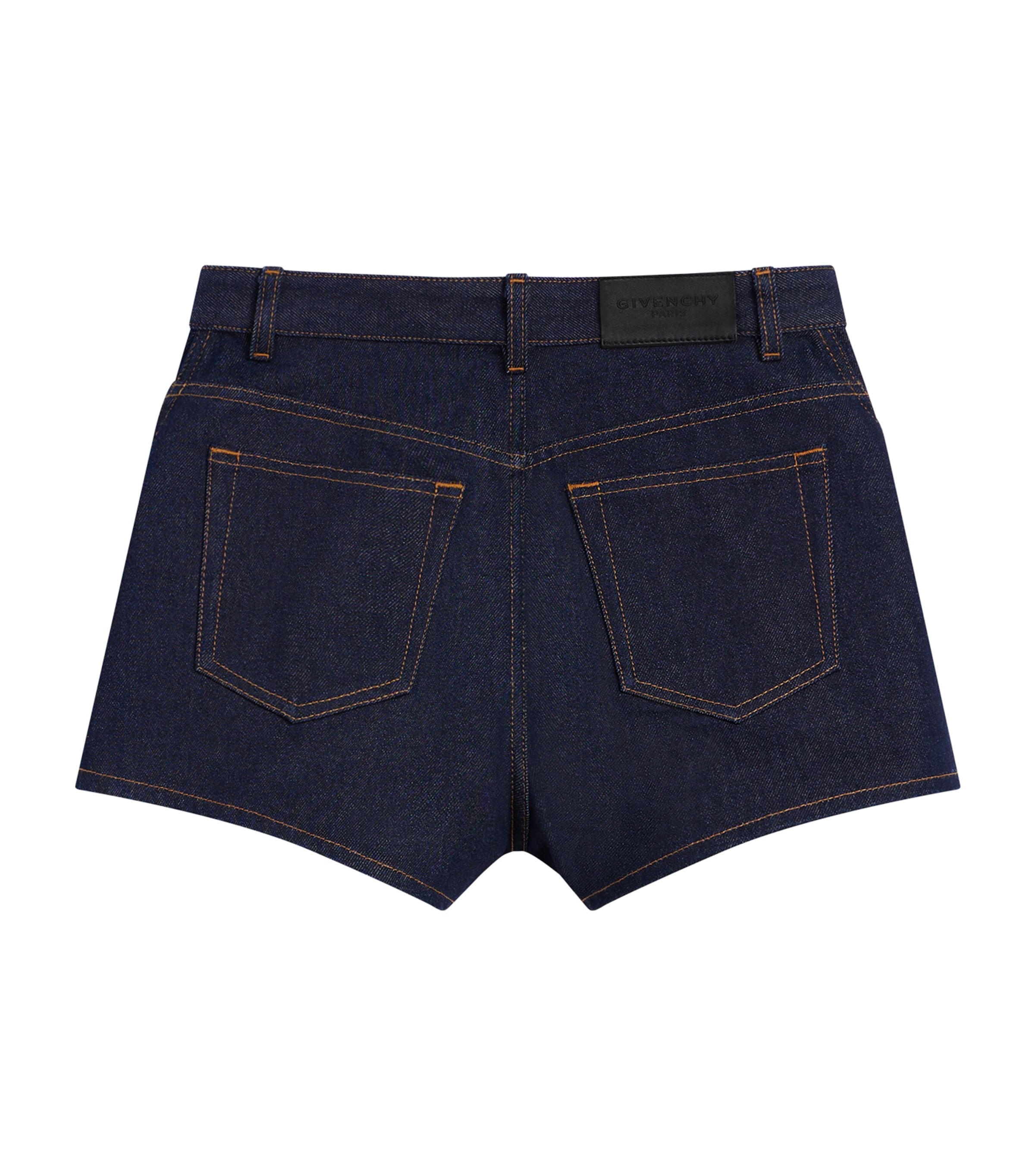 Givenchy Womens Denim Pinch Shorts Image 5