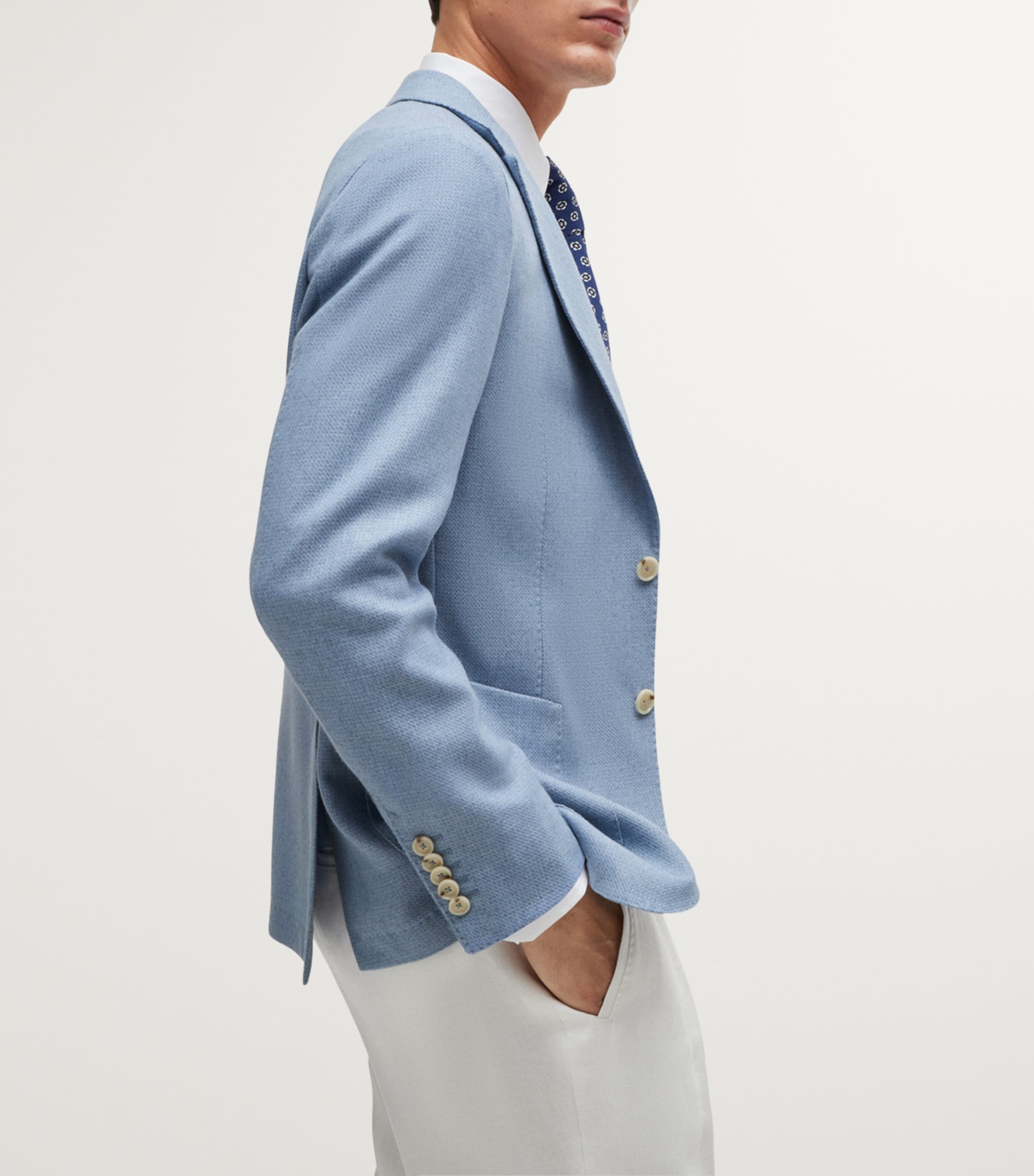 Virgin Wool-Cashmere Slim Blazer 460 Image 5