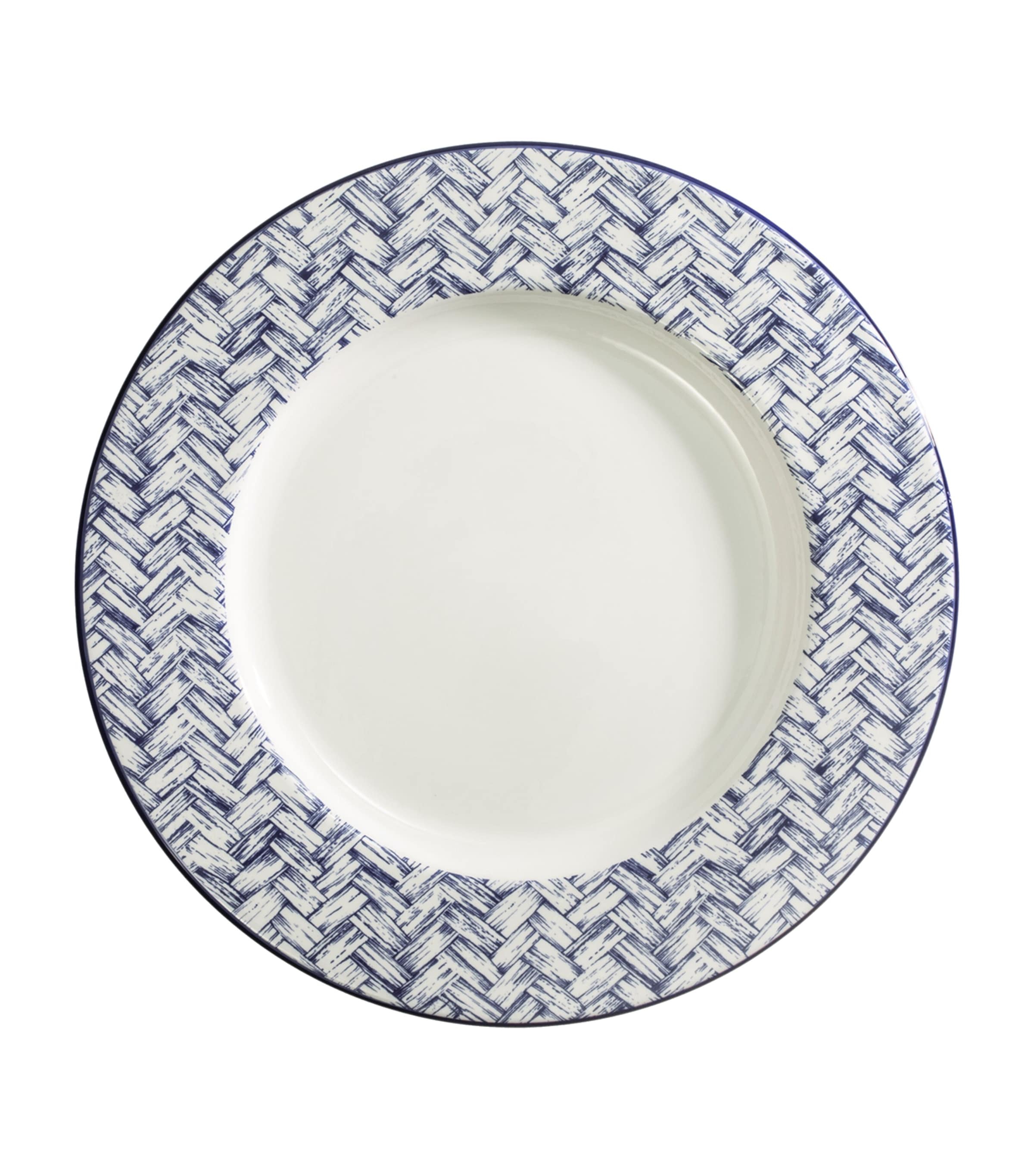 Halcyon Days X Nina Campbell Serengeti Charger Plate In Blue