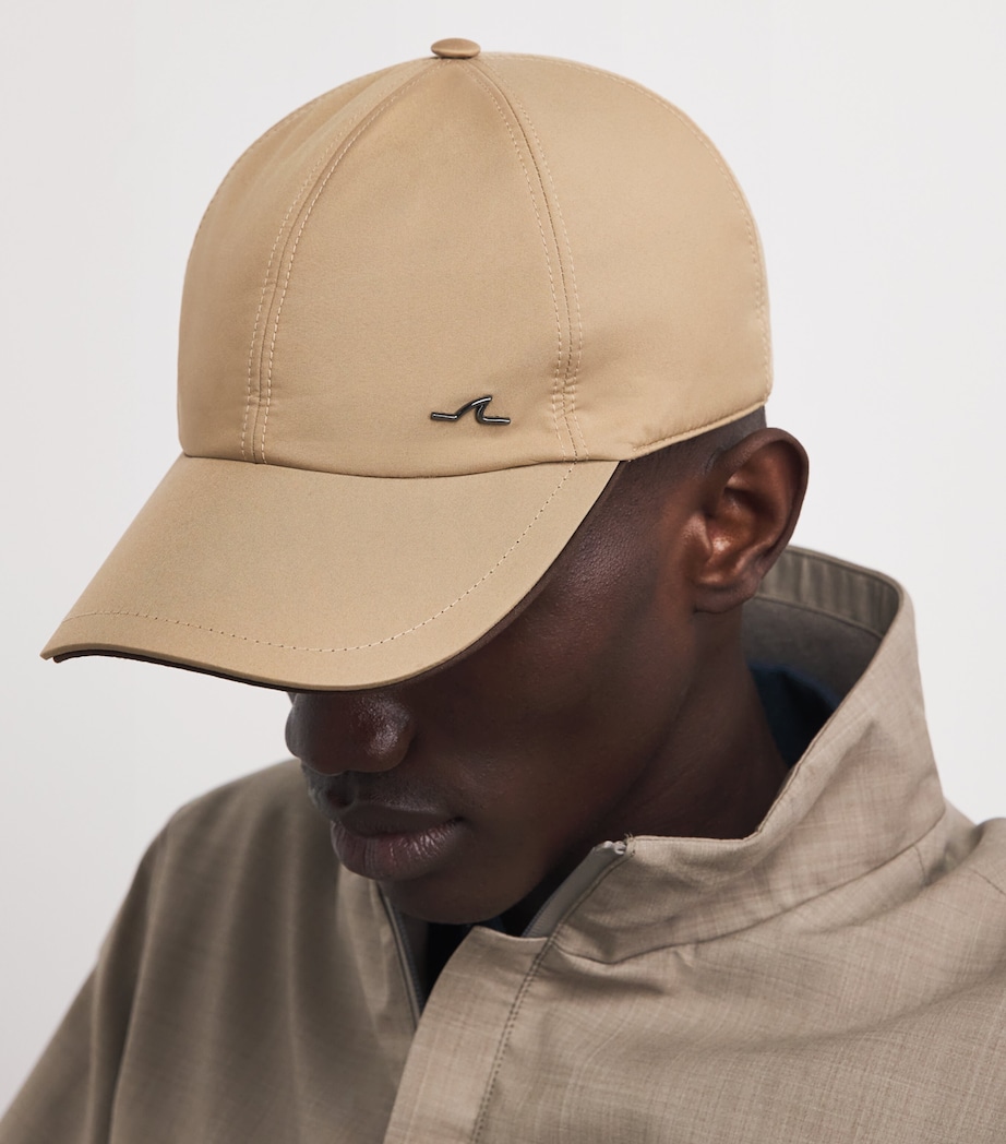 Paul & Shark Typhoon Platinum Sharkfin Baseball Cap Light Brown Image 2