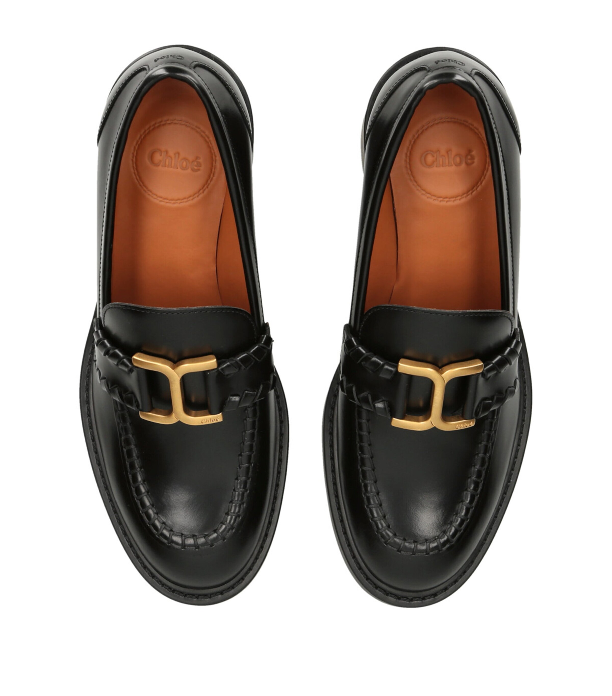 Chloé Leather Marcie Loafers 25 Black Image 4