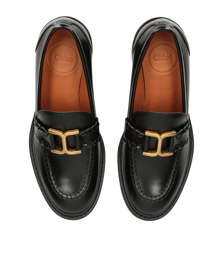 Chloé Leather Marcie Loafers 25 Black Image 4