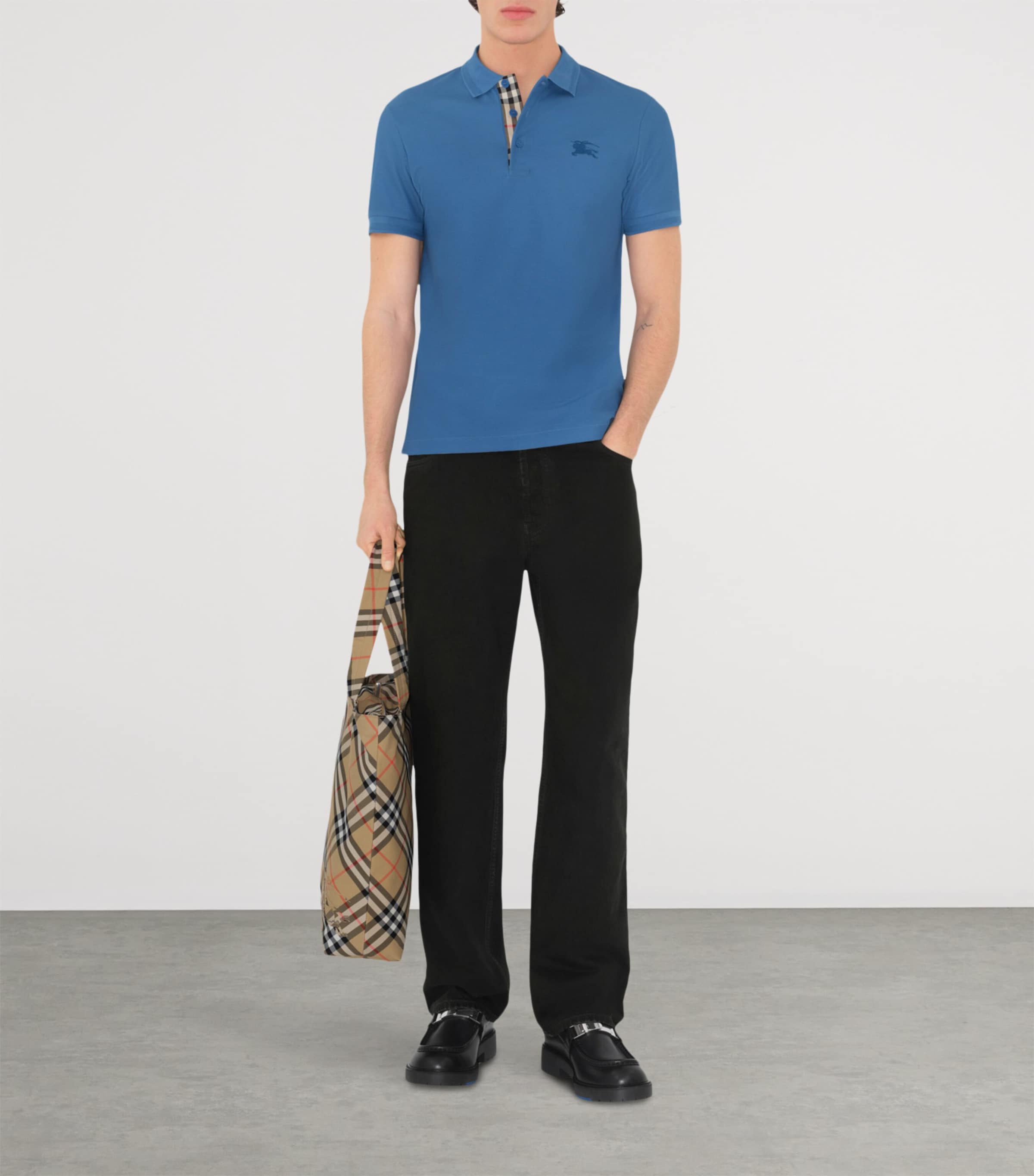 Piqué Cotton Polo Shirt POOL Image 2