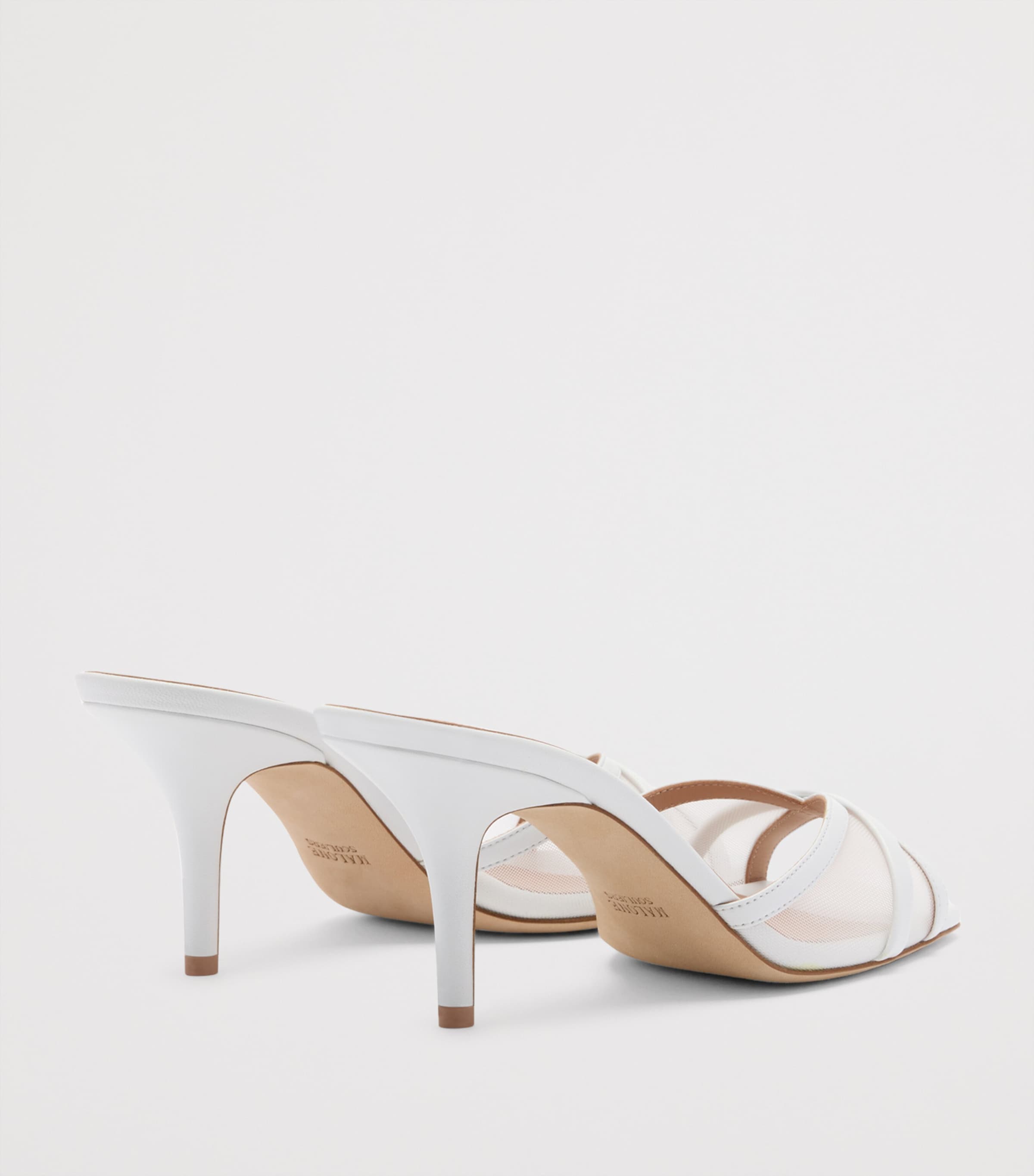 Mesh Perla Heeled Sandals 70 WHITE Image 4