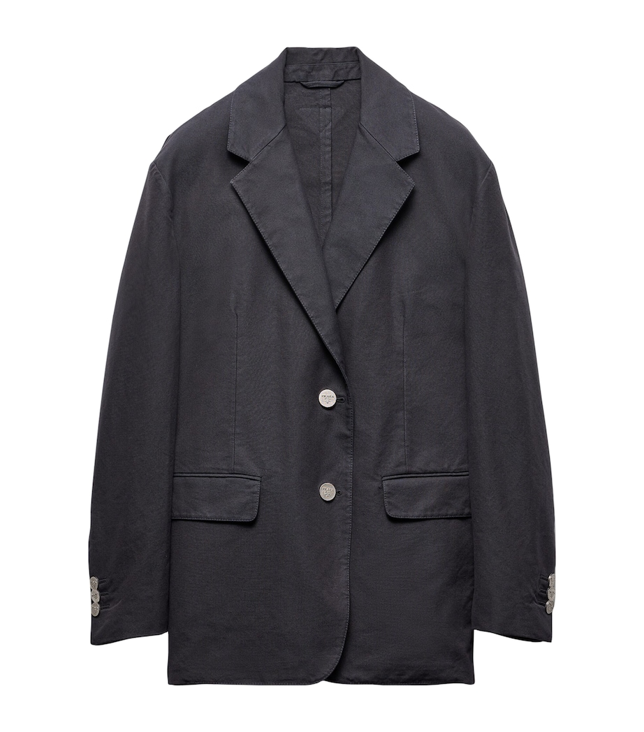 Cotton Single-Breasted Blazer F0008 Image 1