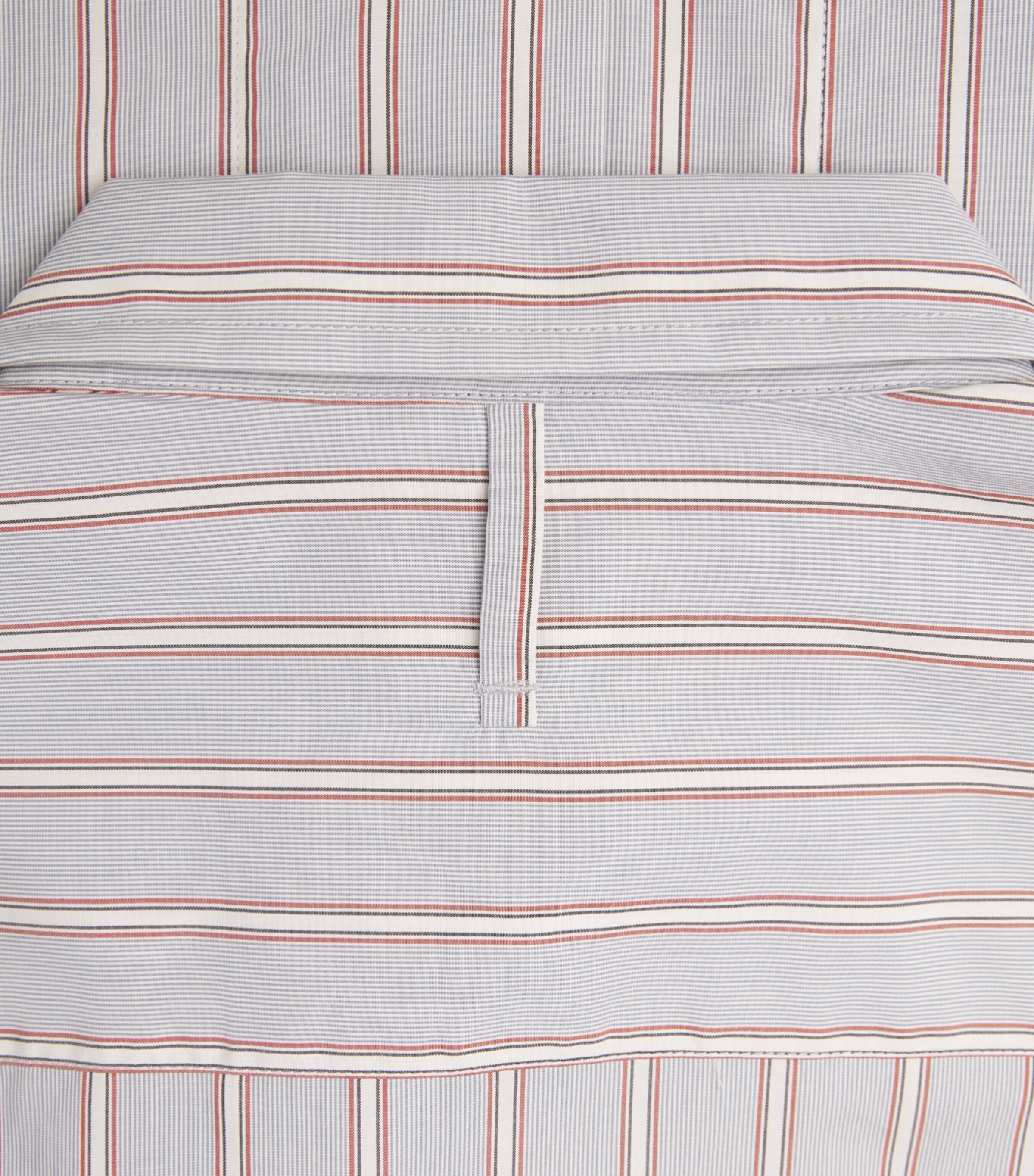 NN.07 Mens Supima Cotton Stripe Short-Sleeve Shirt Red Stripe Image 6