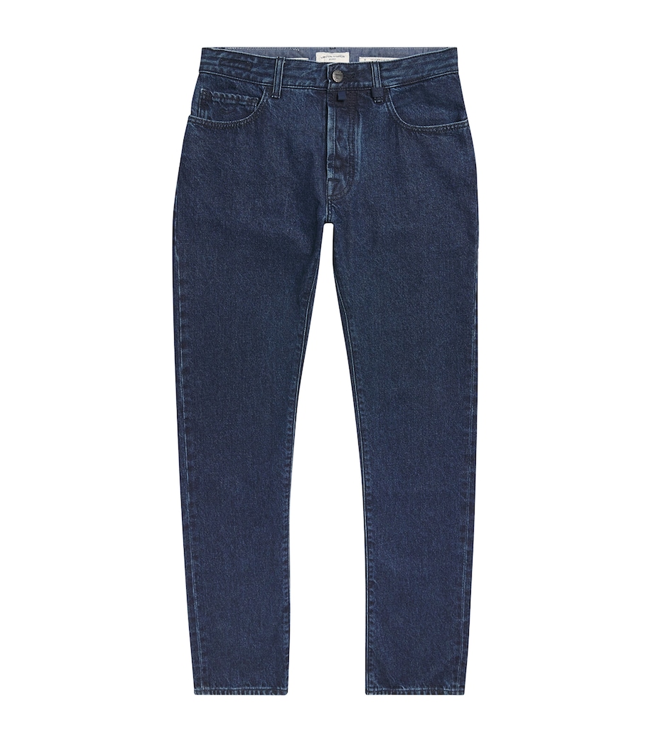 Jacob Cohën Mens Bard Slim Jeans Dark Blue Image 1