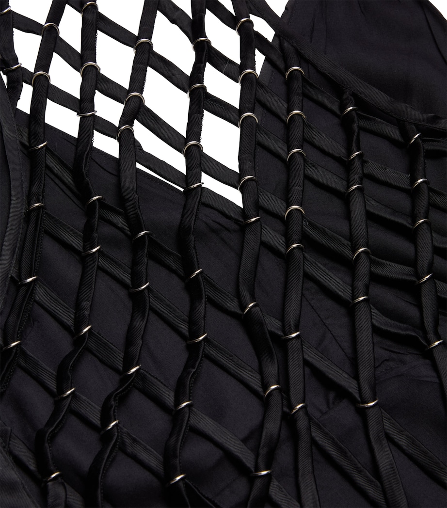 Braided-Back Maxi Dress BLACK Image 2